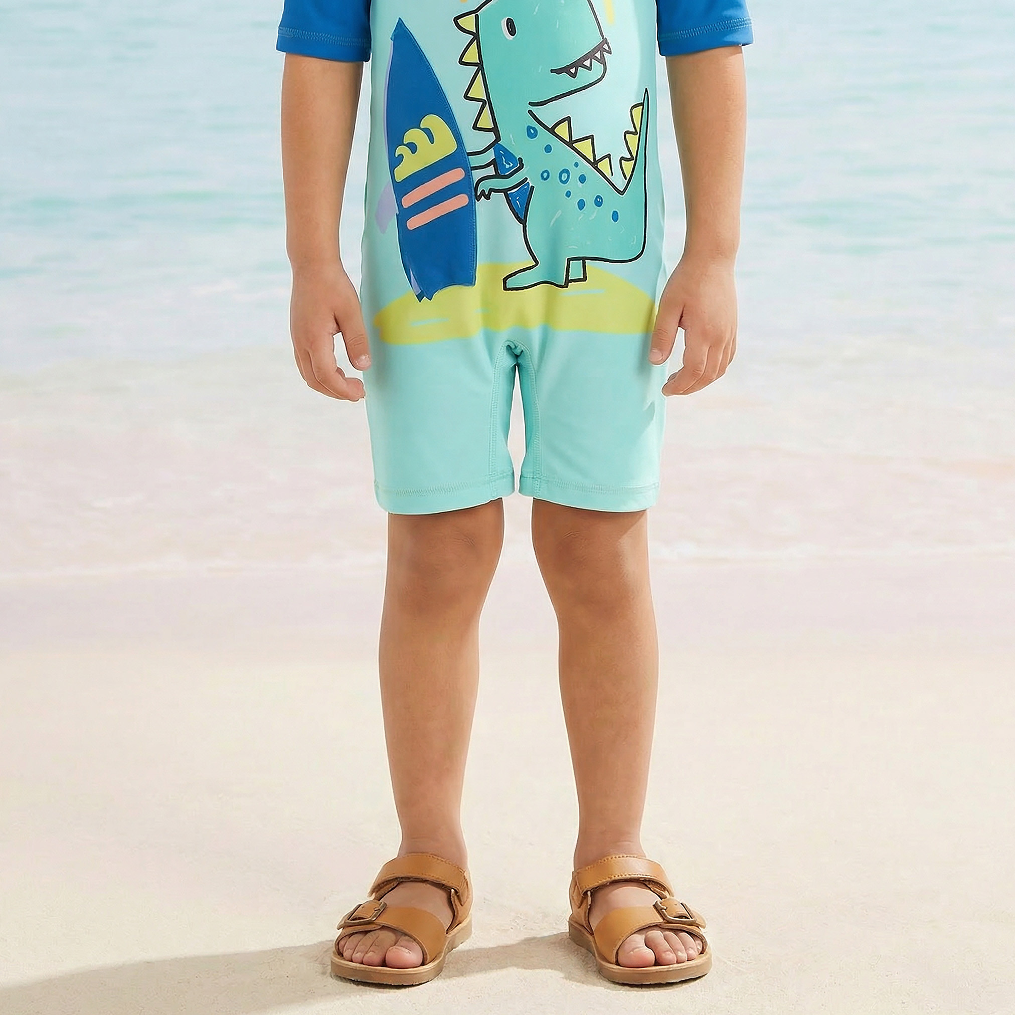 Juniors Boys Dinosaur Print Swimsuit-sports-boys-clothing-swimwear-image-3