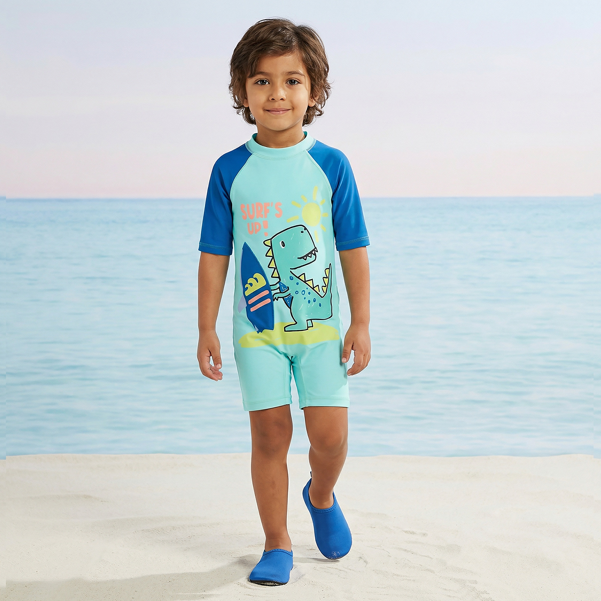 Juniors Boys Dinosaur Print Swimsuit-sports-boys-clothing-swimwear-image-6