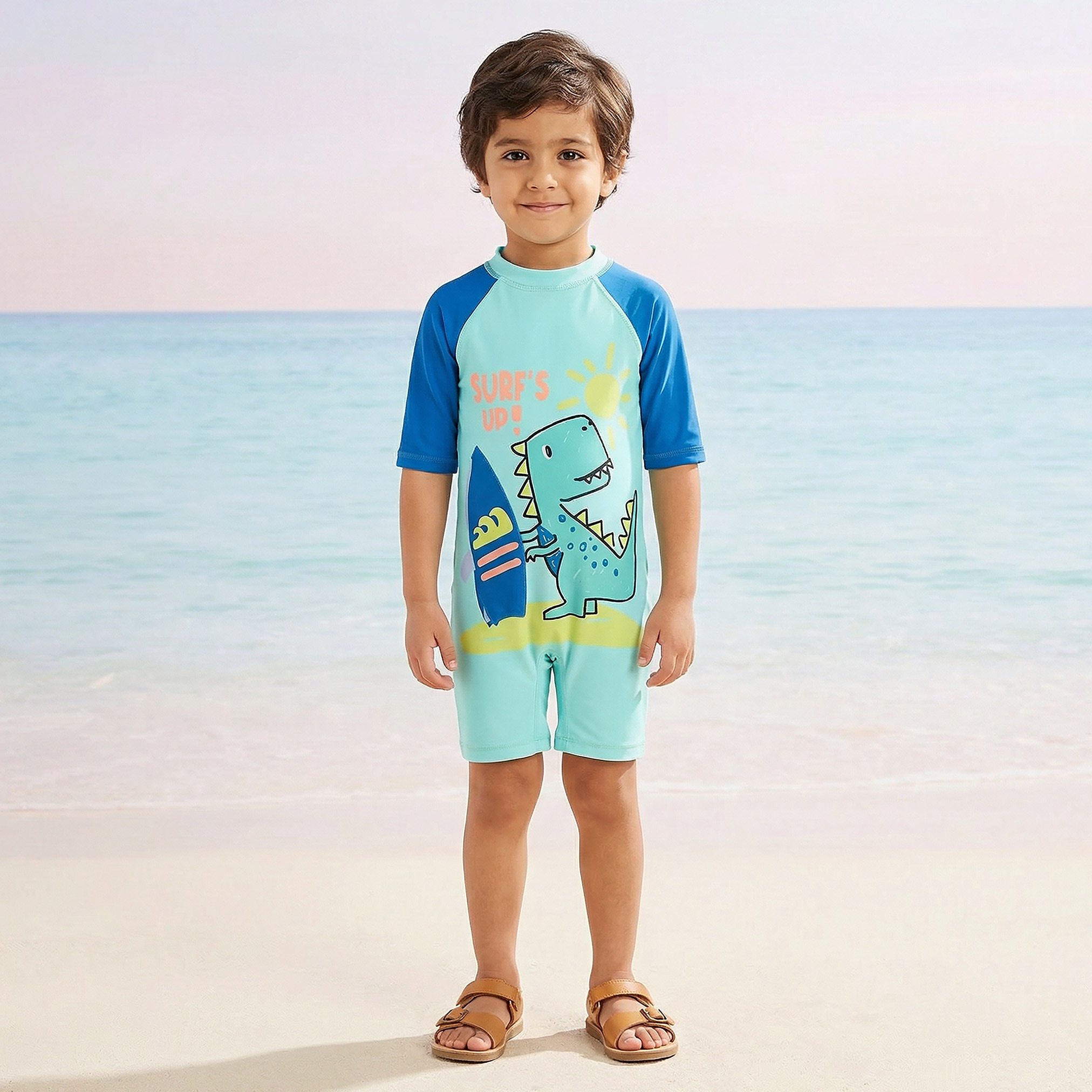 Juniors Boys Dinosaur Print Swimsuit-sports-boys-clothing-swimwear-image-7