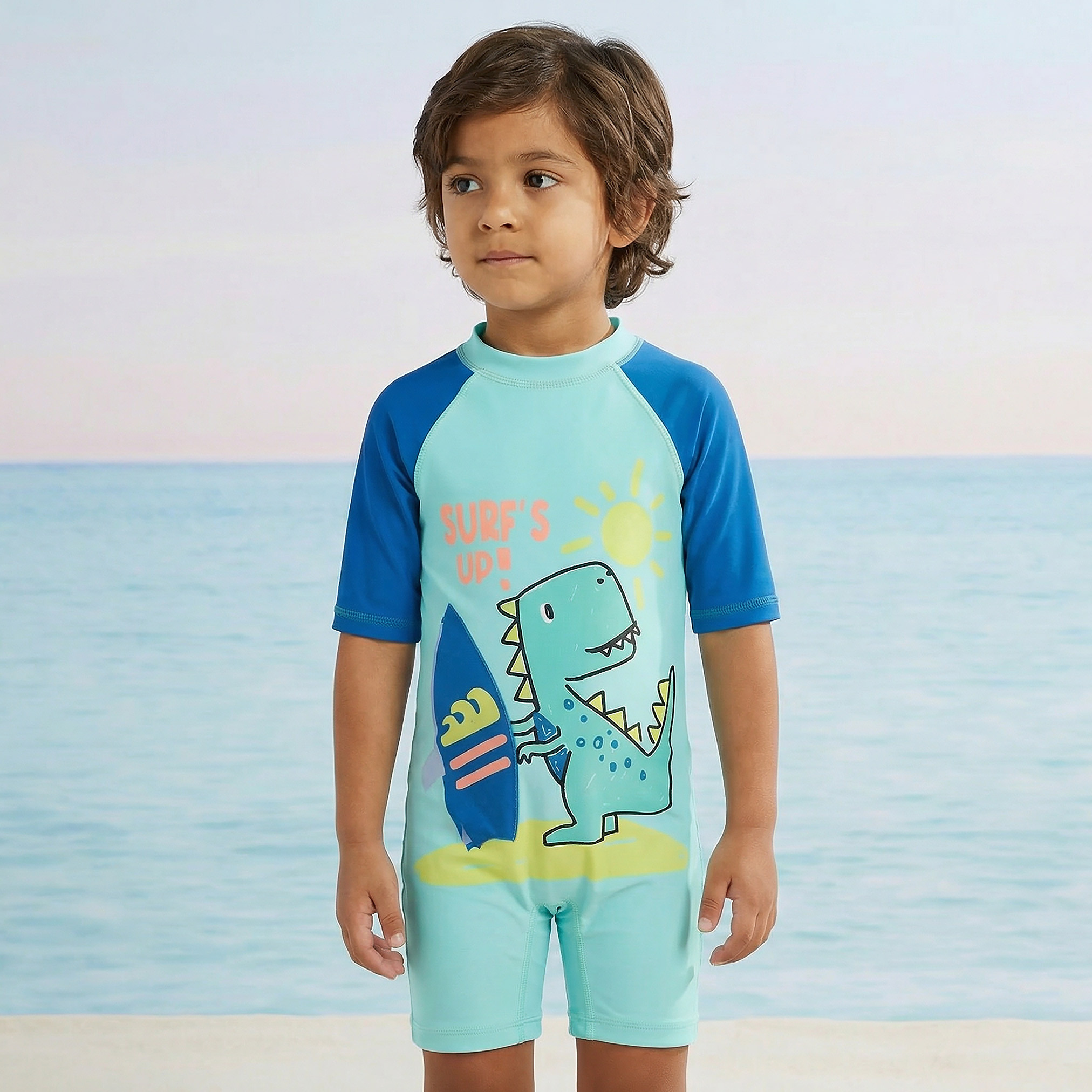 Juniors Boys Dinosaur Print Swimsuit-sports-boys-clothing-swimwear-image-9