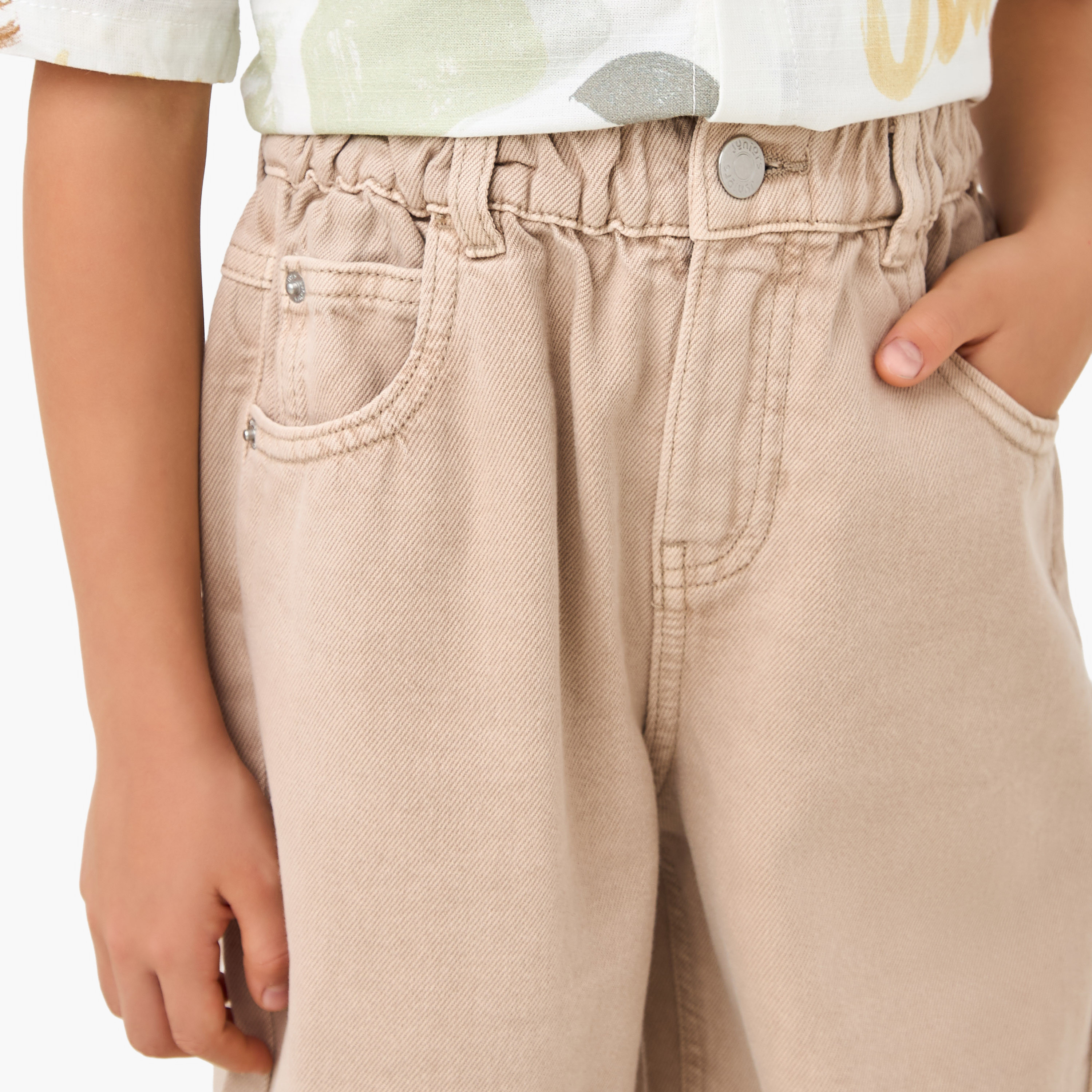 Juniors Regular Fit Jeans with Elasticated Buttoned Waist-baby-boys-clothing-bottoms-jeans-image-4