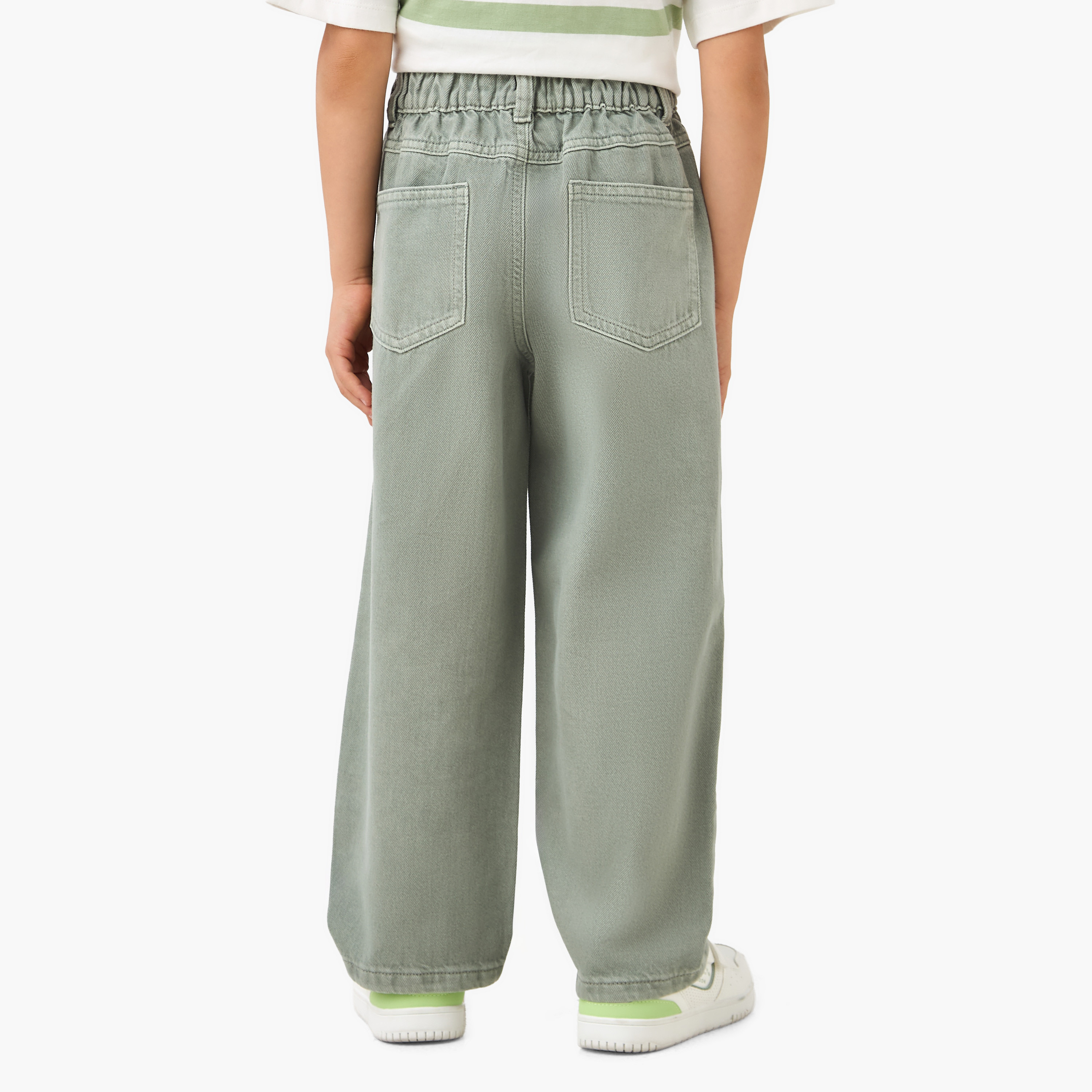 Juniors Regular Fit Jeans with Elasticated Buttoned Waist-baby-boys-clothing-bottoms-jeans-image-3