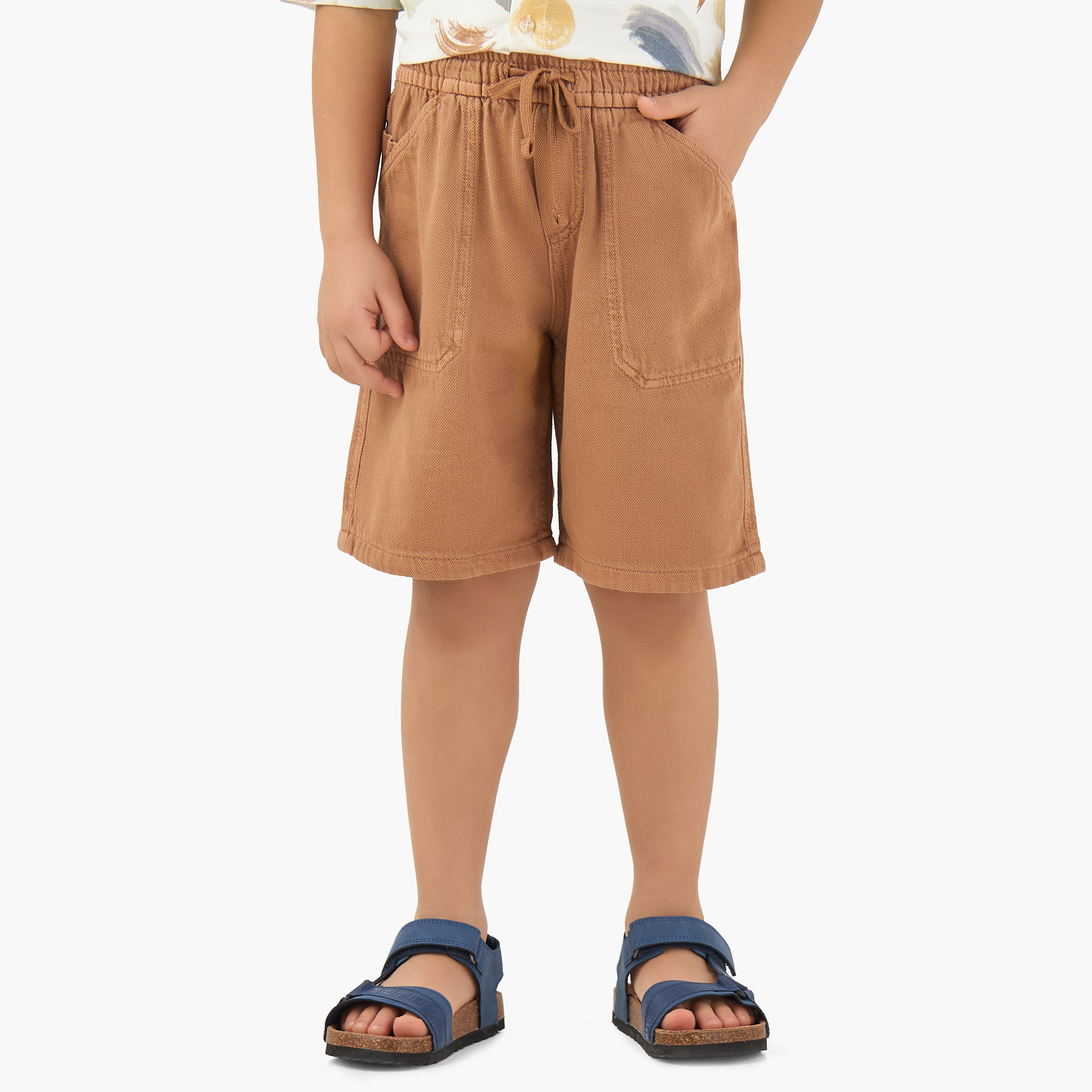 شورت بحزام خصر وجيوب من جونيورز-boys-clothing-bottoms-shorts-image-5