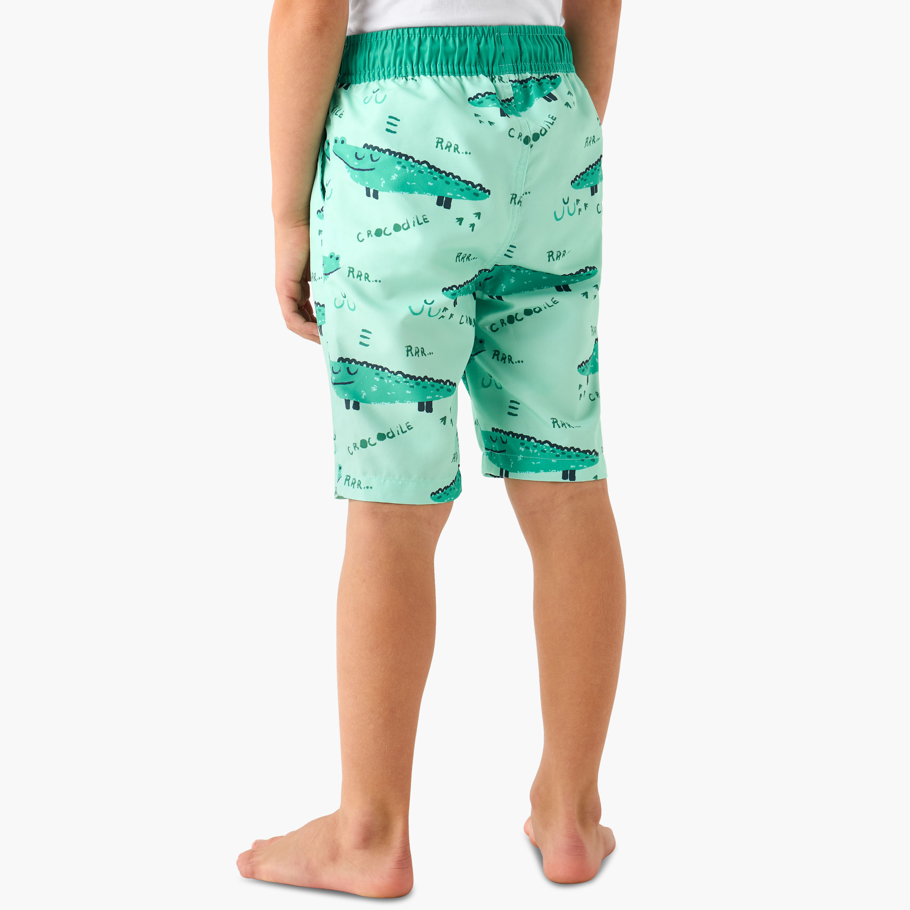 Juniors Boys Drawstring Waist Swim Shorts-boys-clothing-swimwear-image-3