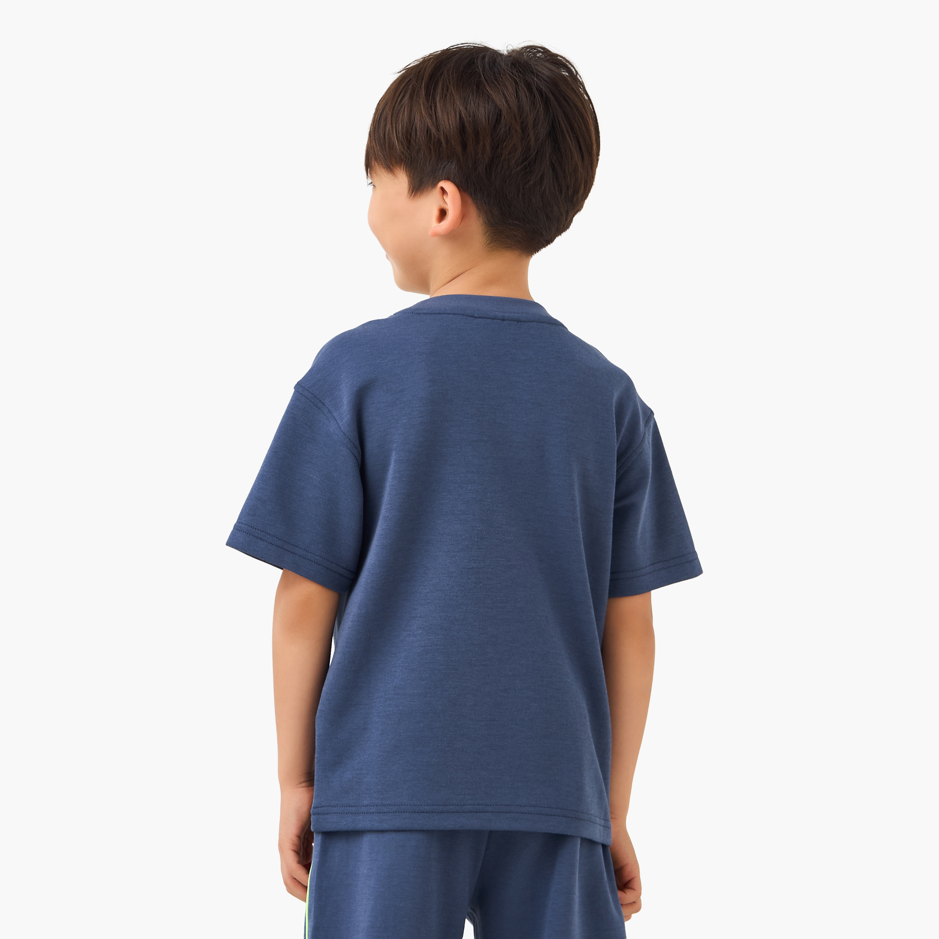 تيشيرت بأكمام قصيرة ورقبة ضيقة وجيب رقعة من إكس واي زي-boys-clothing-sportswear-tops-image-3