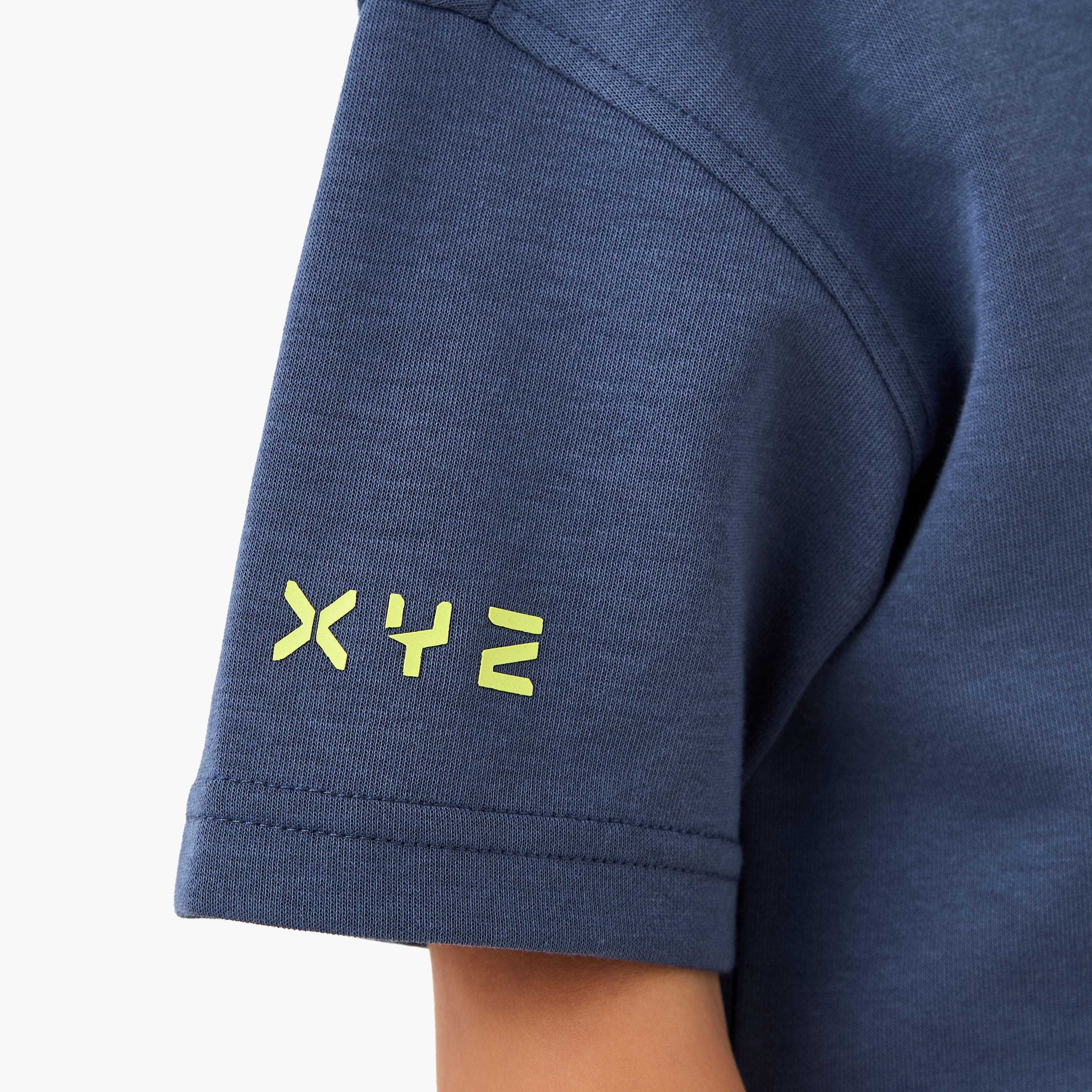 تيشيرت بأكمام قصيرة ورقبة ضيقة وجيب رقعة من إكس واي زي-boys-clothing-sportswear-tops-image-1