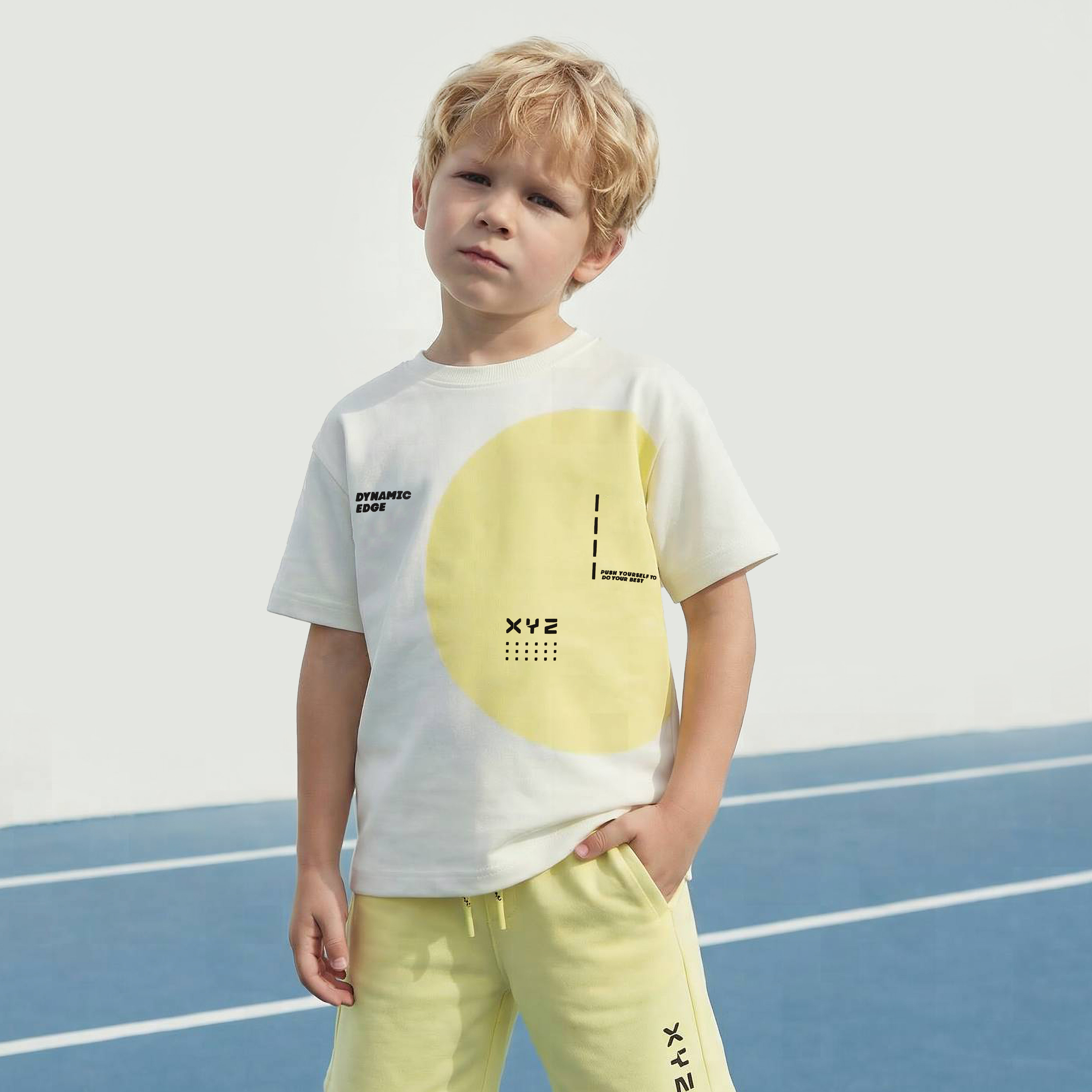 XYZ Crew Neck Short Sleeves T-shirt with Graphic Print-boys-clothing-tshirtsandpolos-image-1