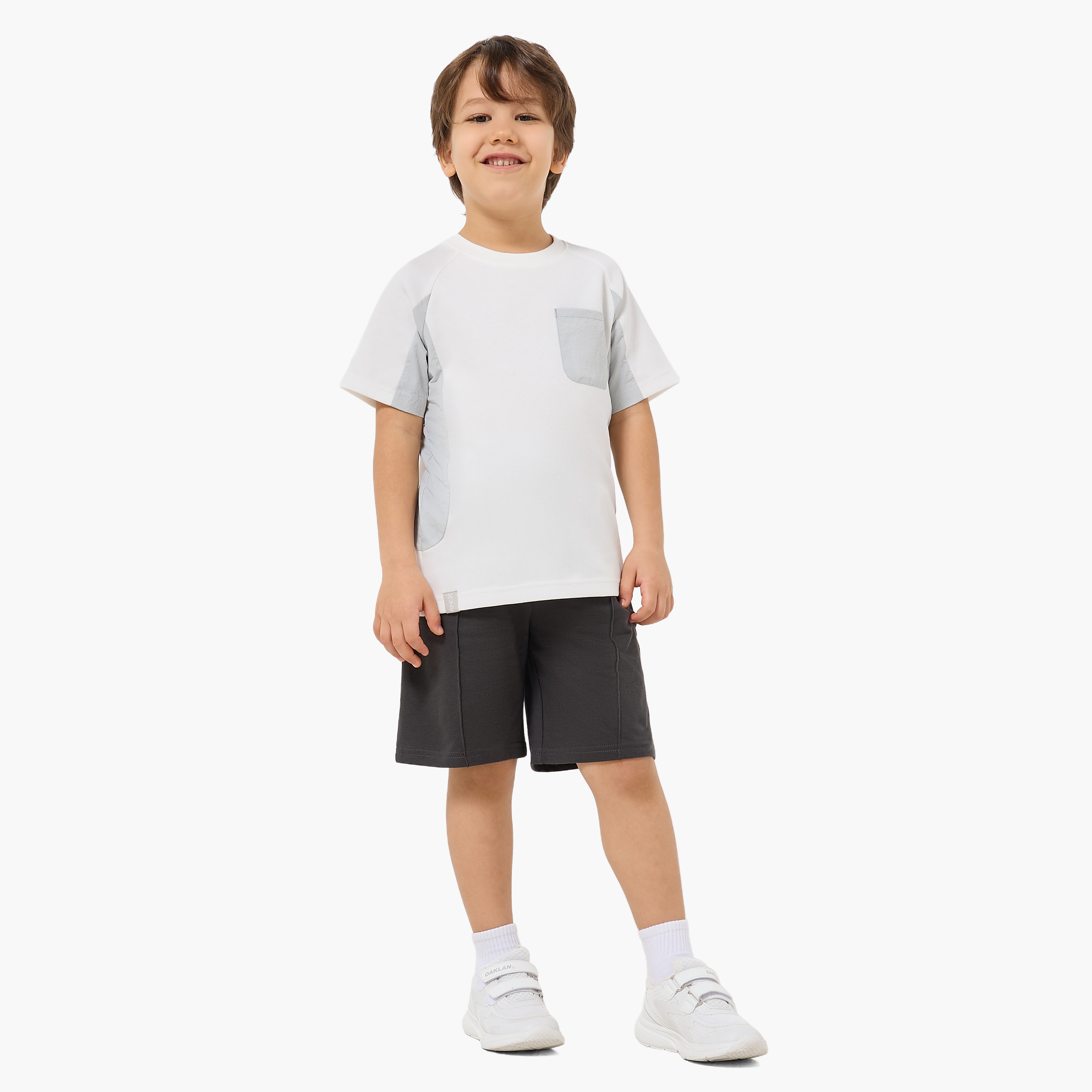 XYZ Crew Neck Raglan Sleeves T-shirt with Chest Pocket-boys-clothing-tshirtsandpolos-image-2