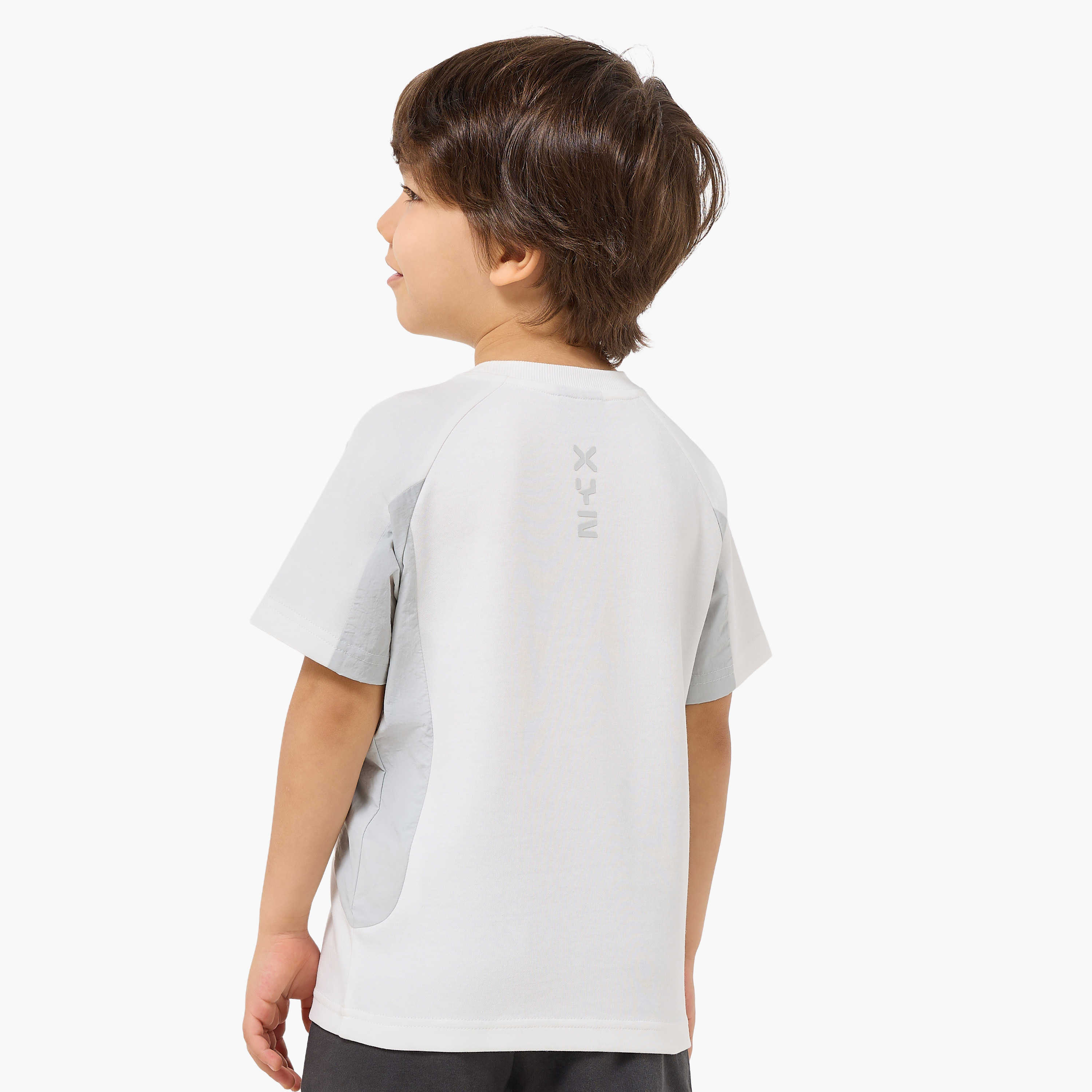 XYZ Crew Neck Raglan Sleeves T-shirt with Chest Pocket-boys-clothing-tshirtsandpolos-image-3
