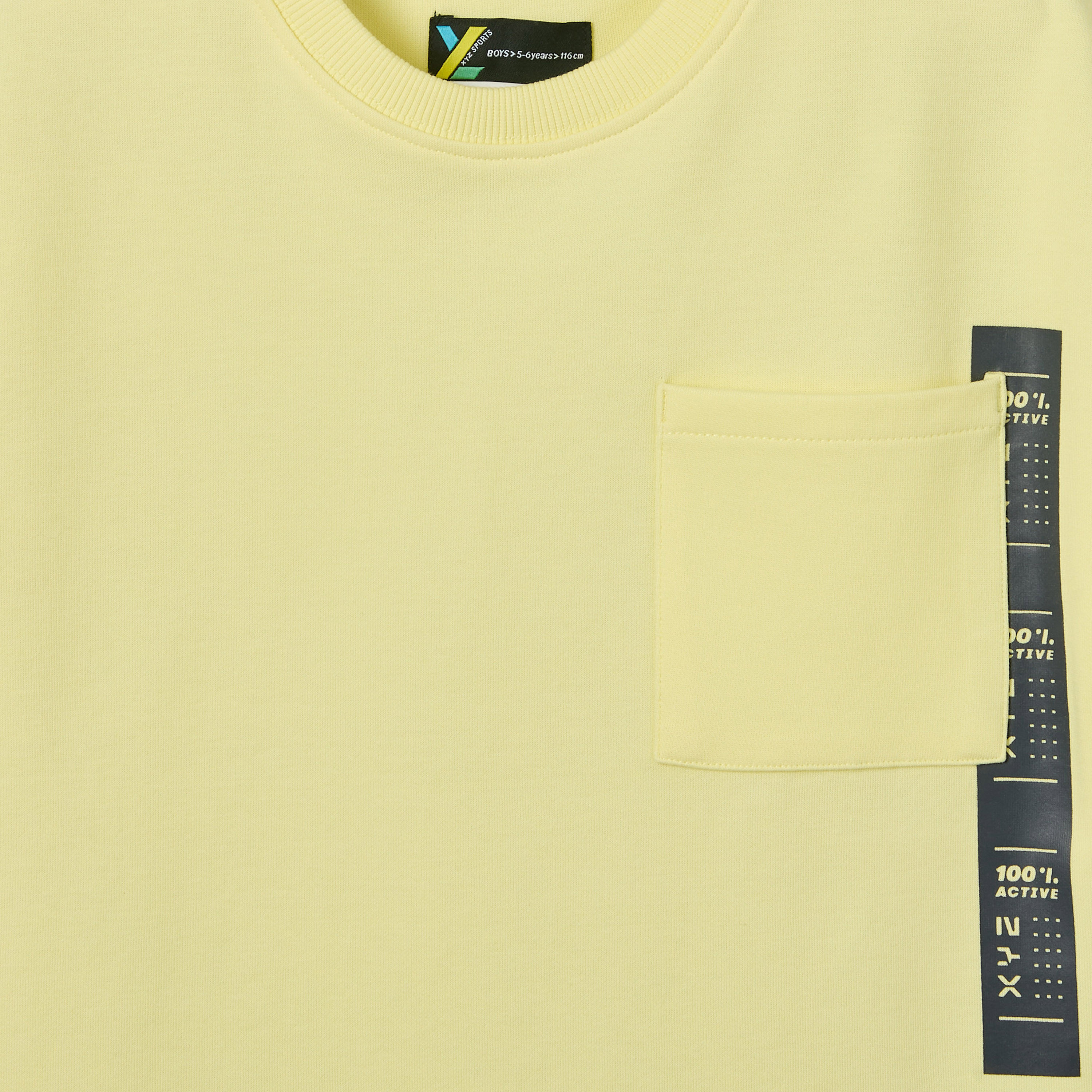 XYZ Crew Neck Short Sleeves T-shirt and Shorts Set with Print-boys-clothing-sportswear-sets-image-4