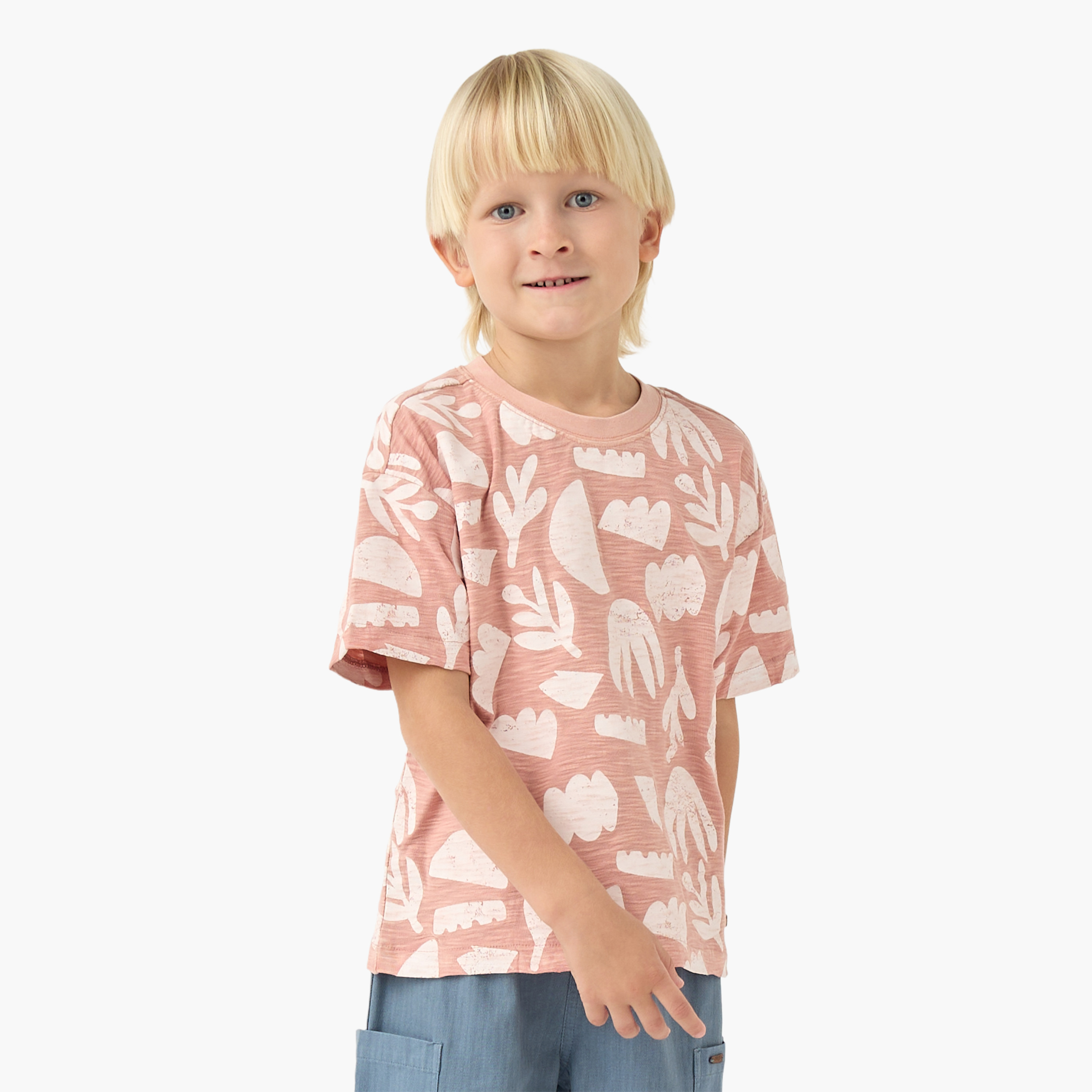 Eligo Crew Neck Short Sleeve T-shirt with Print-boys-clothing-tshirtsandpolos-image-1