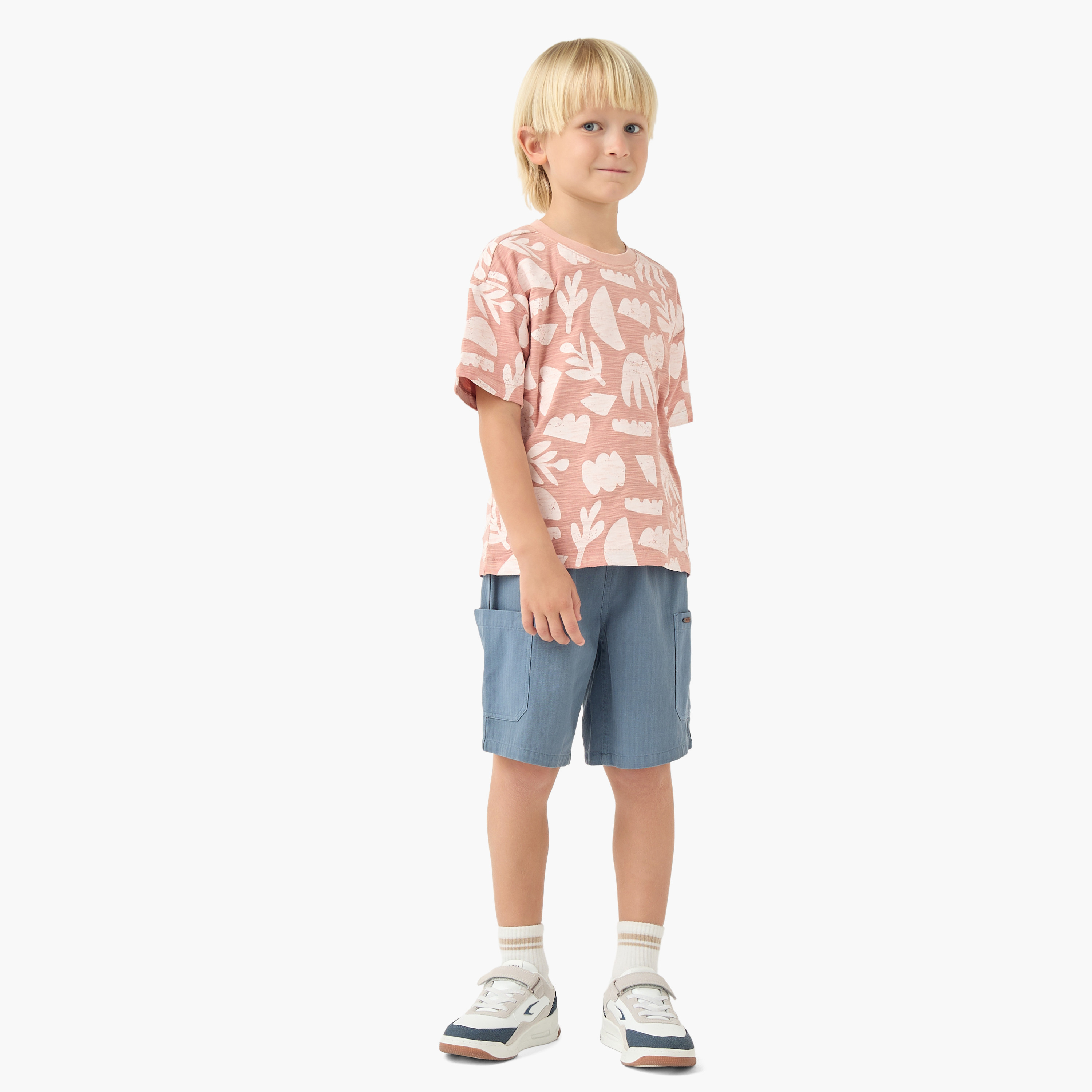 Eligo Crew Neck Short Sleeve T-shirt with Print-boys-clothing-tshirtsandpolos-image-2