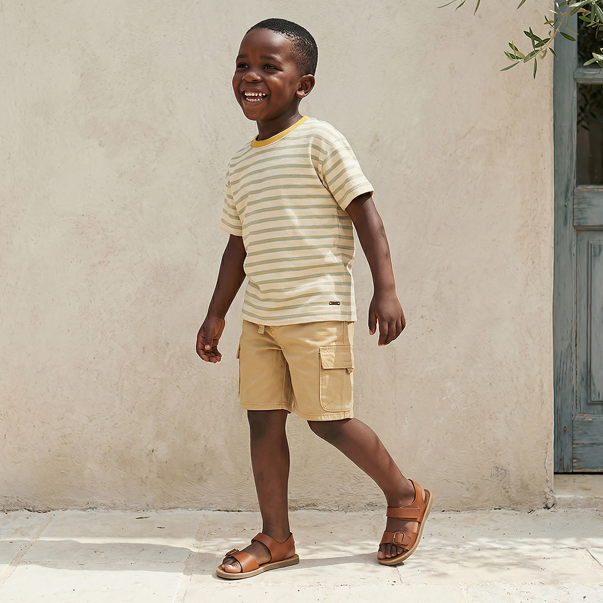 Eligo Crew Neck Short Sleeves T-shirt with Stripes-boys-clothing-tshirtsandpolos-image-2