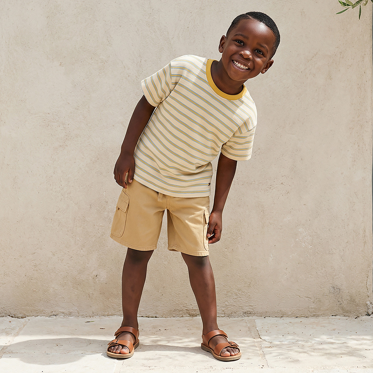 Eligo Crew Neck Short Sleeves T-shirt with Stripes-boys-clothing-tshirtsandpolos-image-5