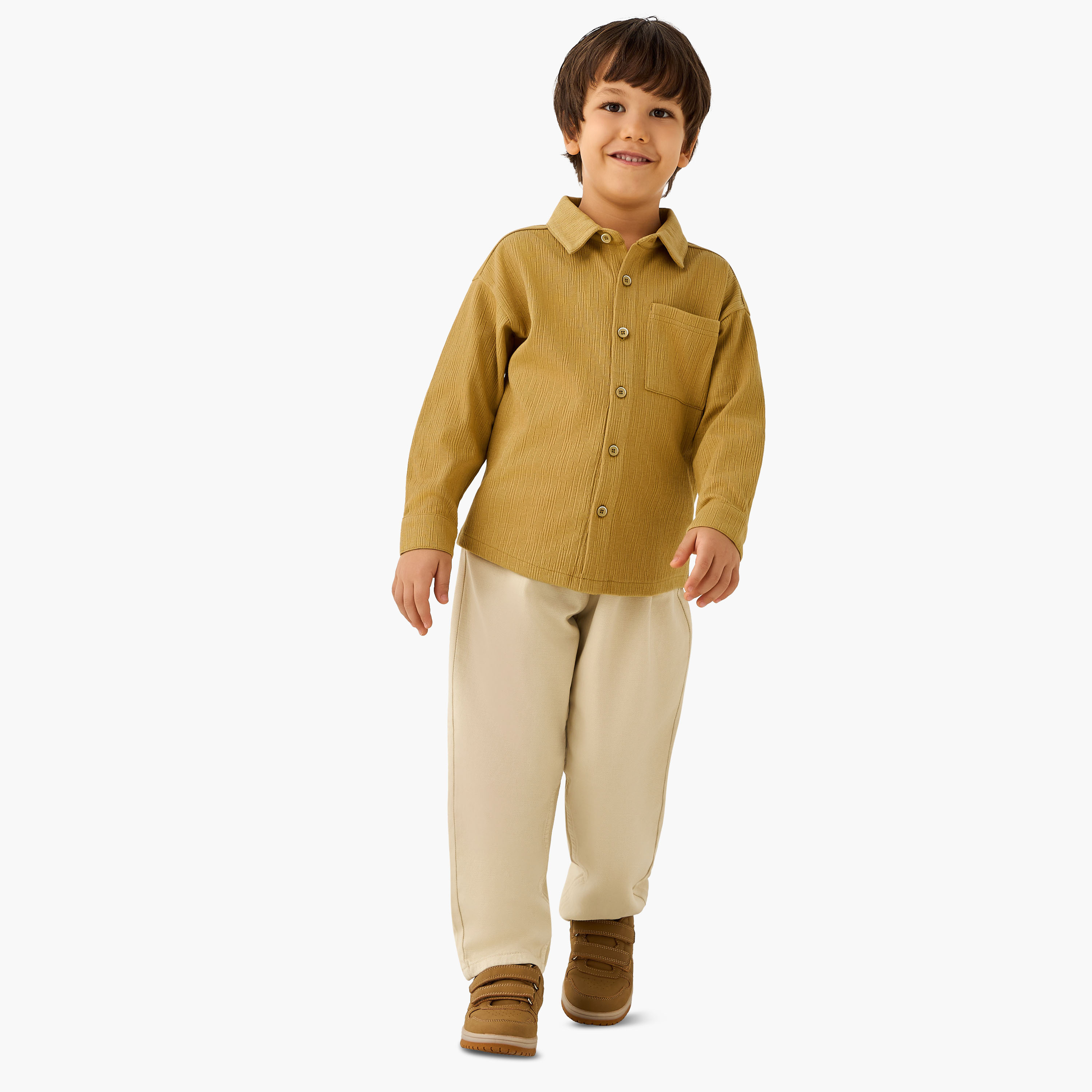 Eligo Long Sleeve Shirt with Texture-boys-clothing-shirts-image-2