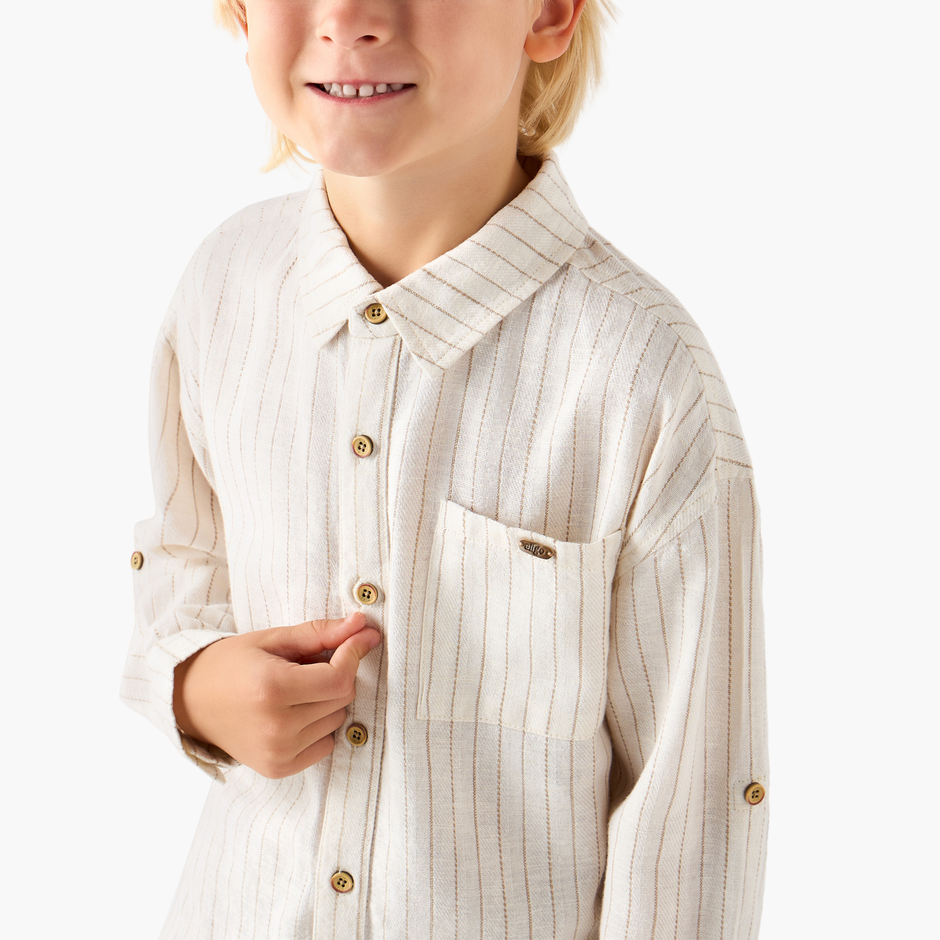 Eligo Long Sleeves Shirt with Stripes-boys-clothing-shirts-image-4
