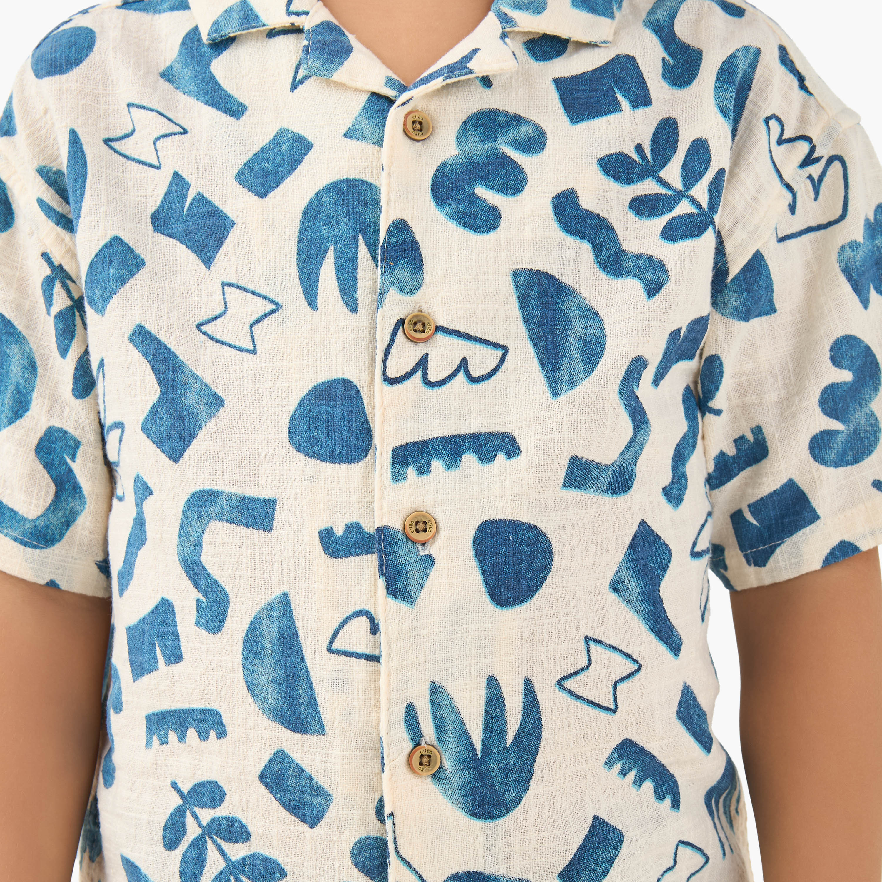 Eligo Short Sleeve Shirt with Abstract Print-boys-clothing-shirts-image-5