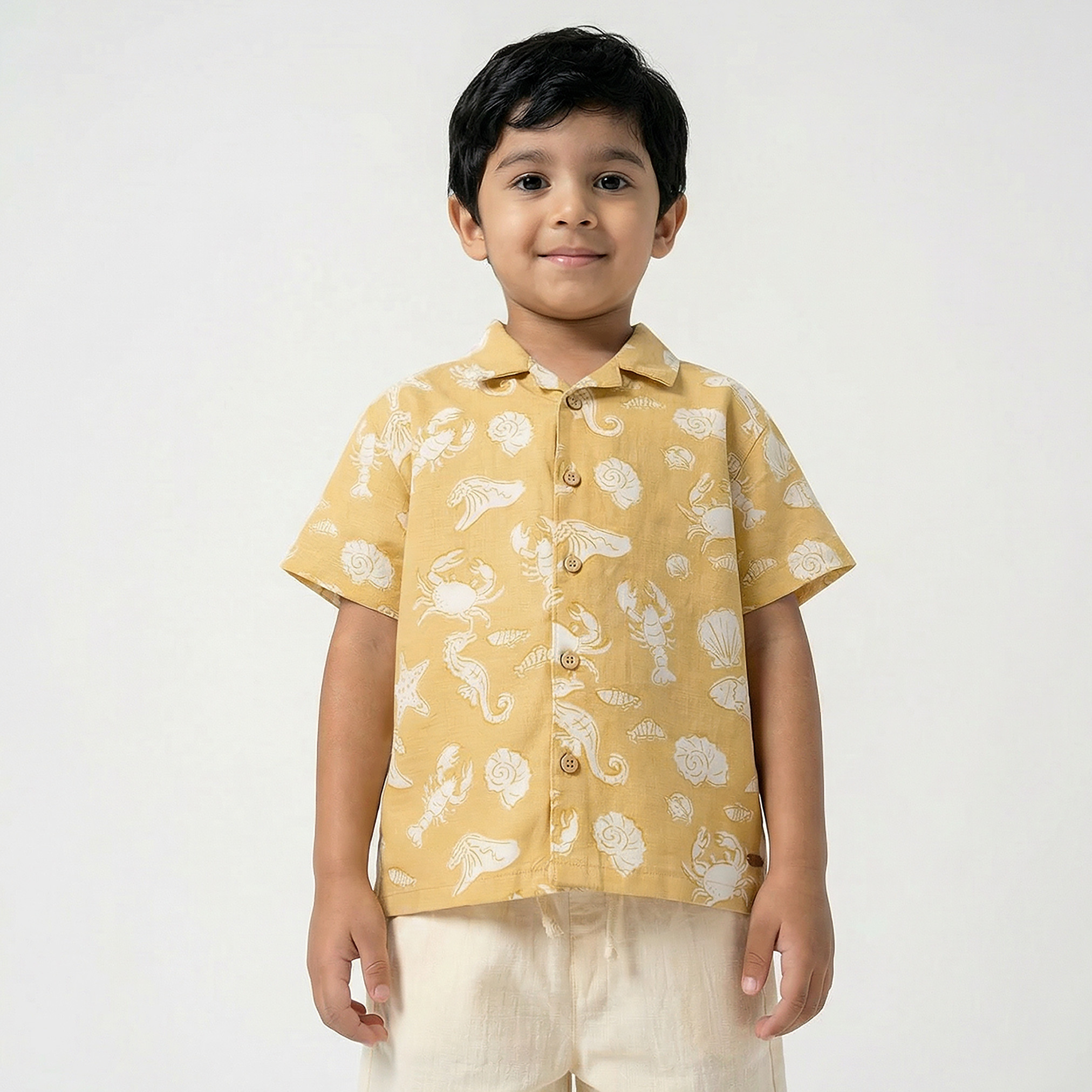 Eligo Short Sleeves Shirt with Underwater Print-boys-clothing-shirts-image-1
