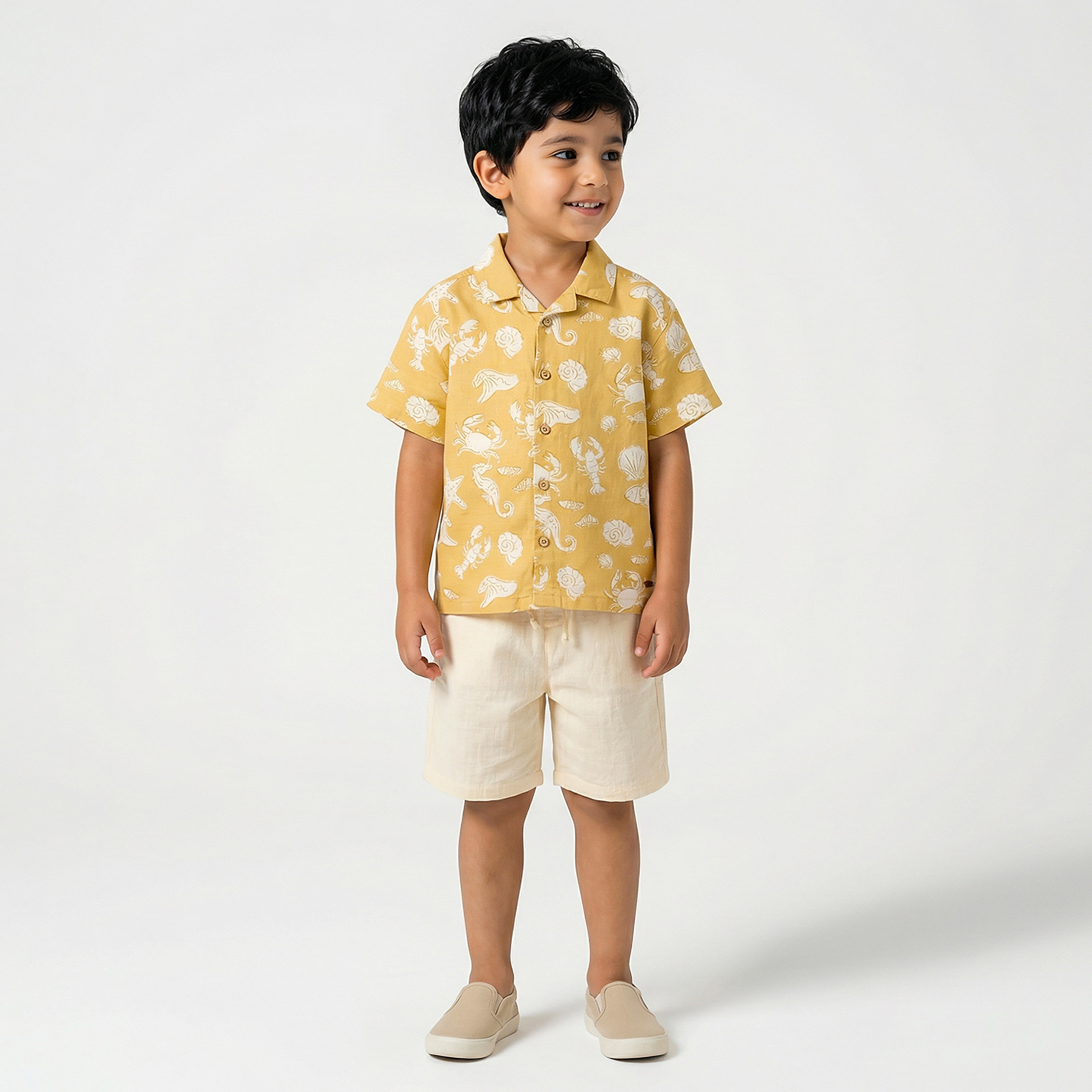 Eligo Short Sleeves Shirt with Underwater Print-boys-clothing-shirts-image-2