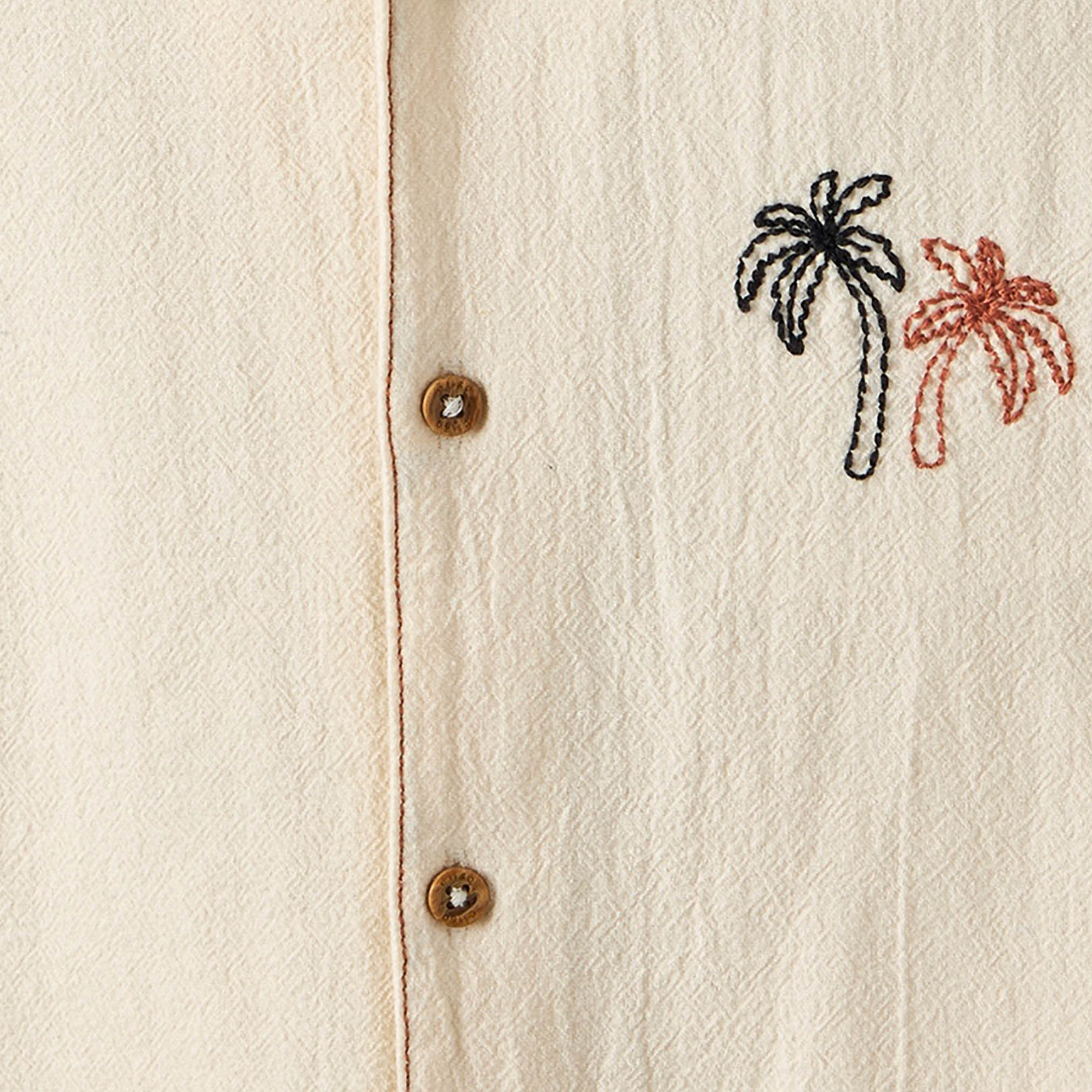 Eligo Short Sleeve Shirt with Palm Tree Embroidery-boys-clothing-shirts-image-4