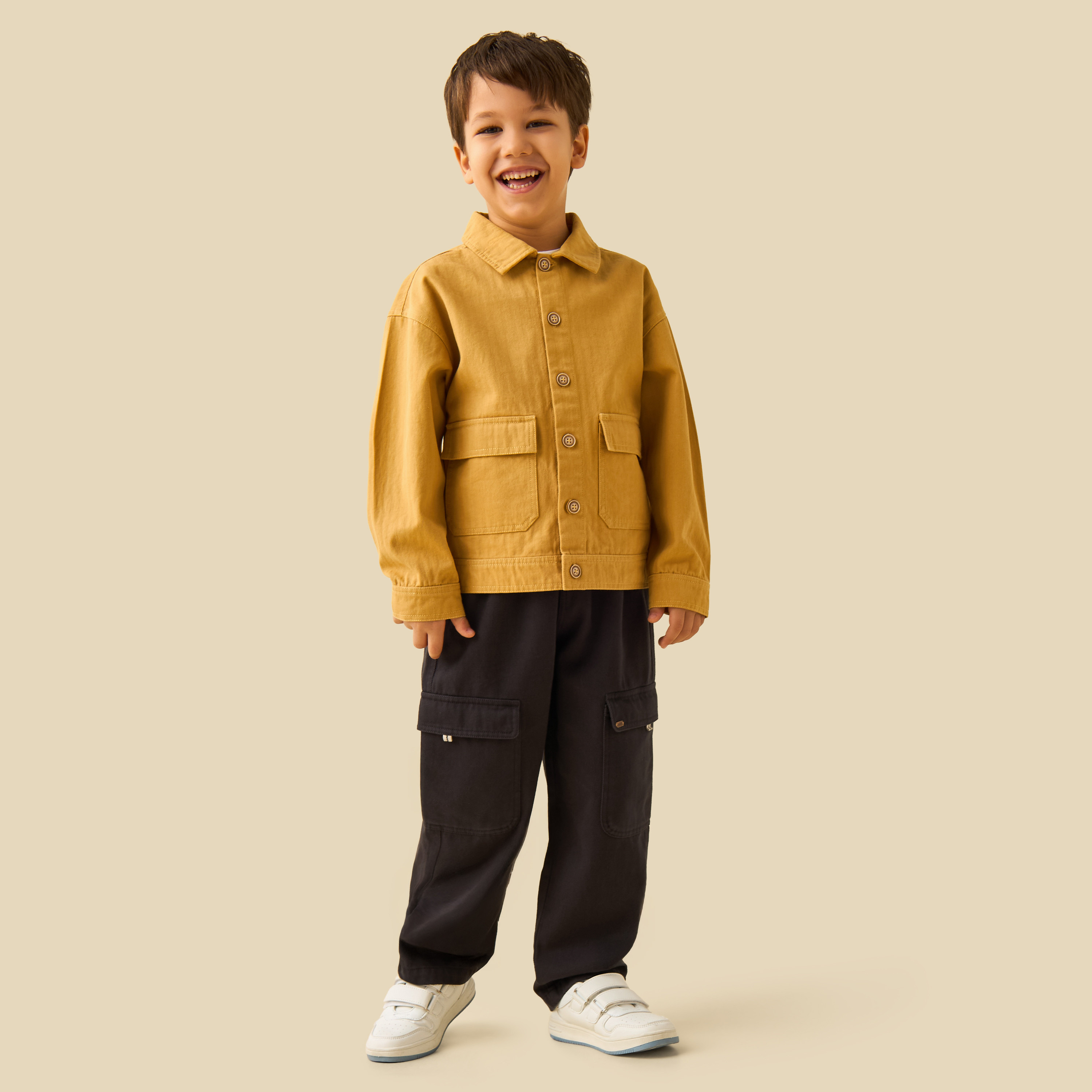 Eligo Trousers with Cargo Pockets, Elastic Waist-boys-clothing-bottoms-trousers-image-2