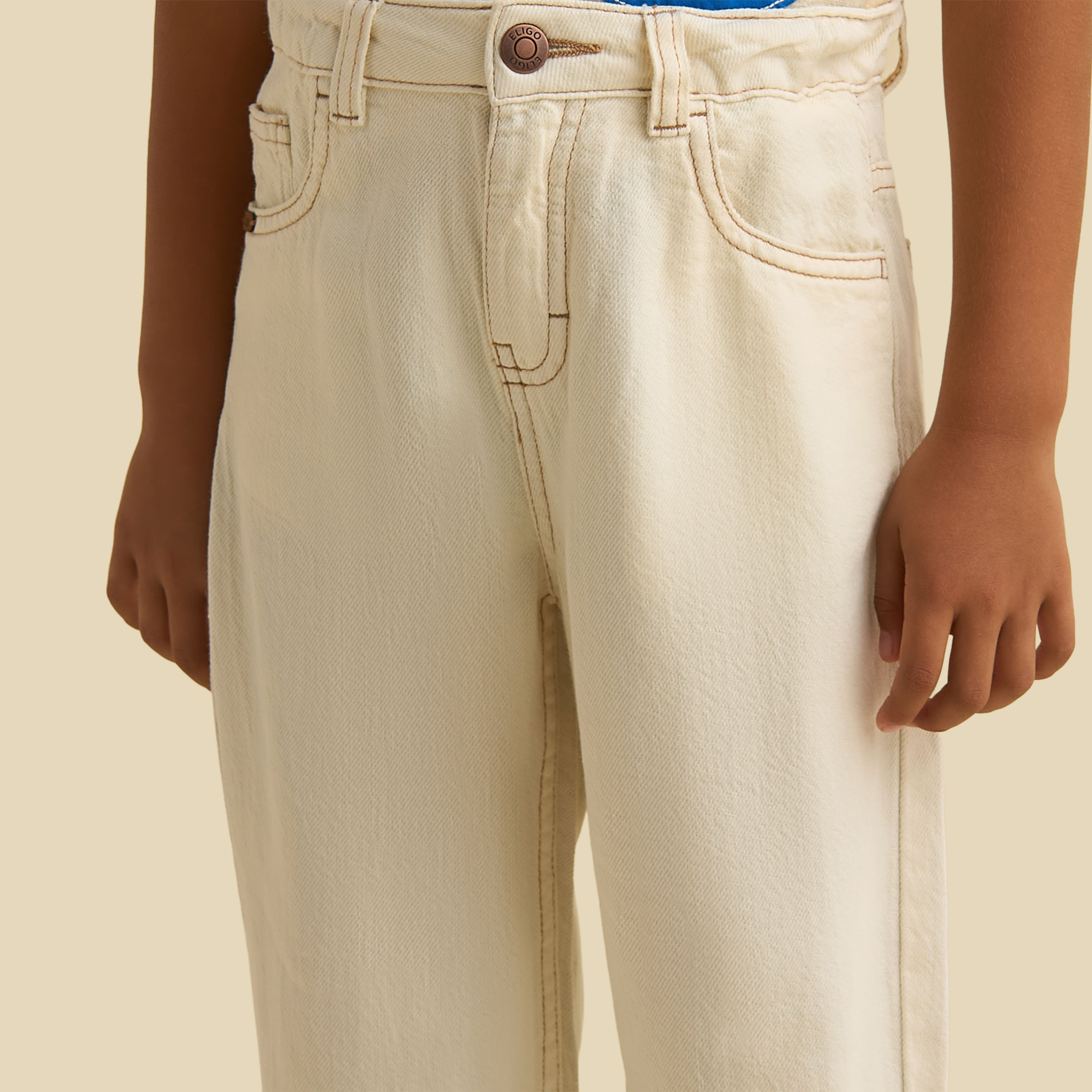 Eligo Trousers with Pockets, Buttoned Waist-boys-clothing-bottoms-trousers-image-4