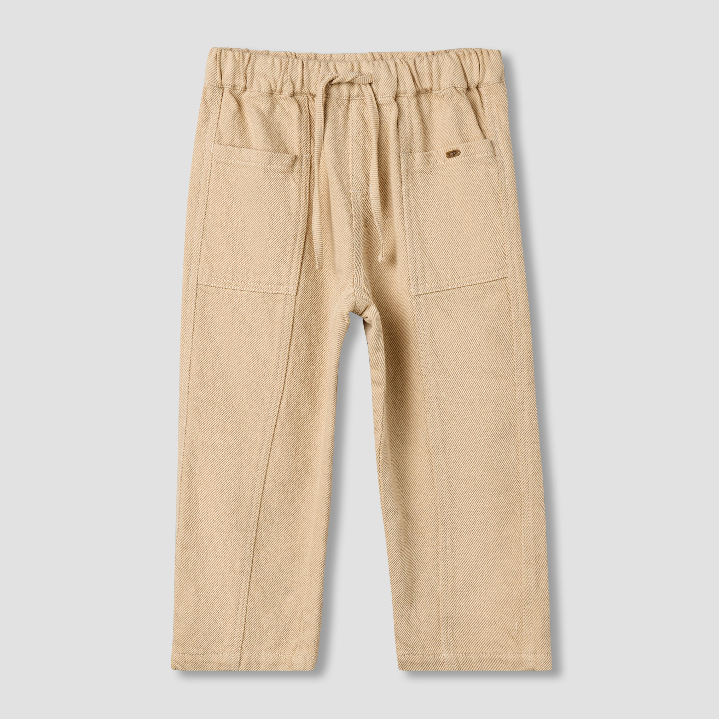 Eligo Regular Fit Trousers with Elasticated Drawstring Waist-boys-clothing-bottoms-trousers-image-1