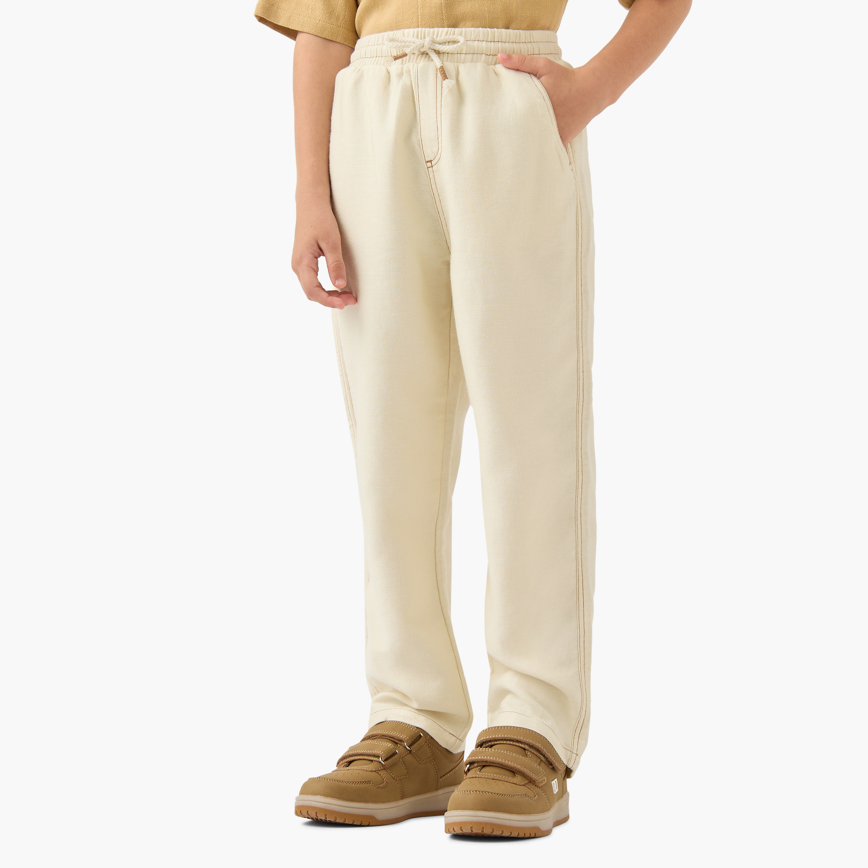 Eligo Pull-On Pants with Pockets, Drawstring Elastic Waistband-boys-clothing-bottoms-trousers-image-1