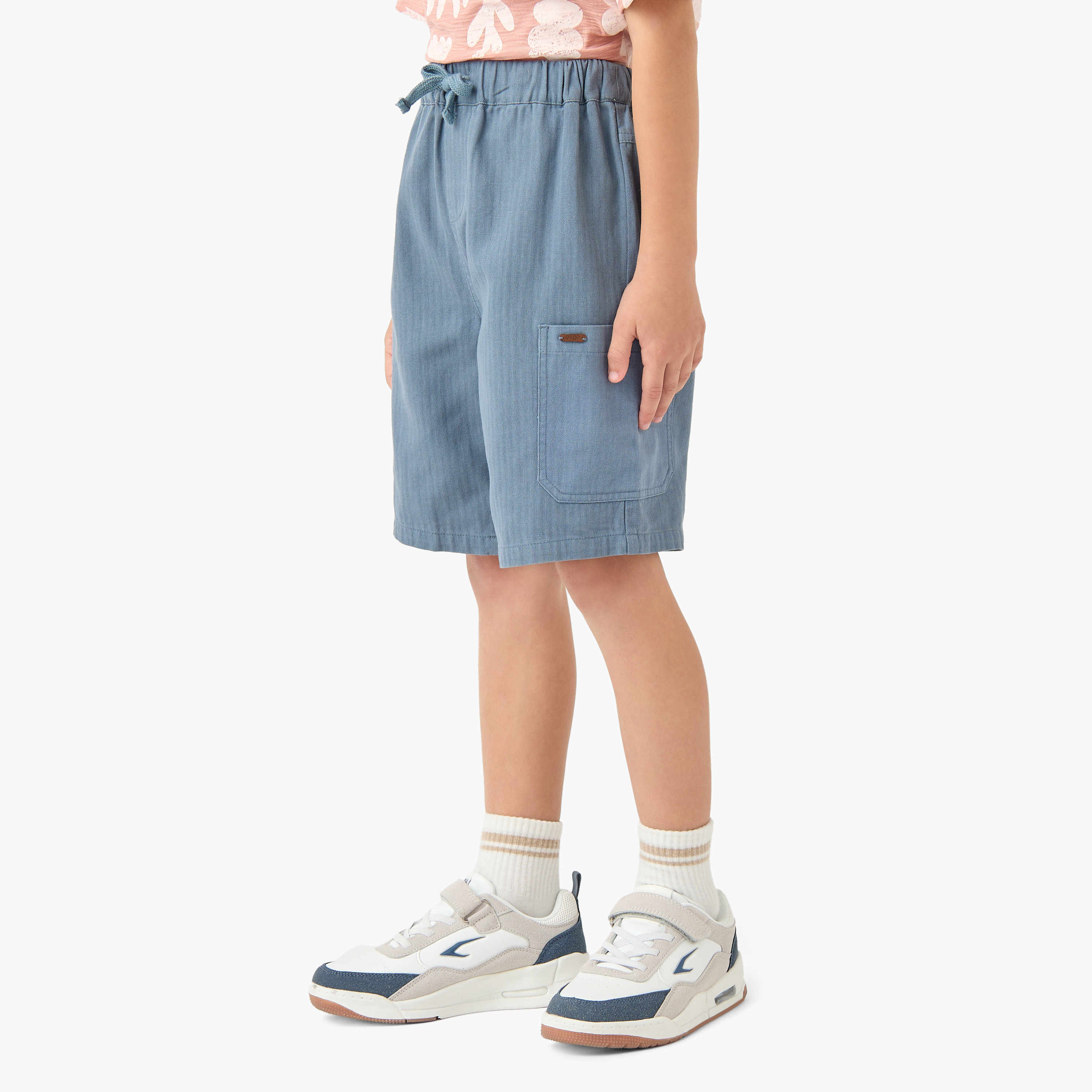 شورت بتصميم بارز الملمس ورباط خصر من إليجو-boys-clothing-bottoms-shorts-image-5