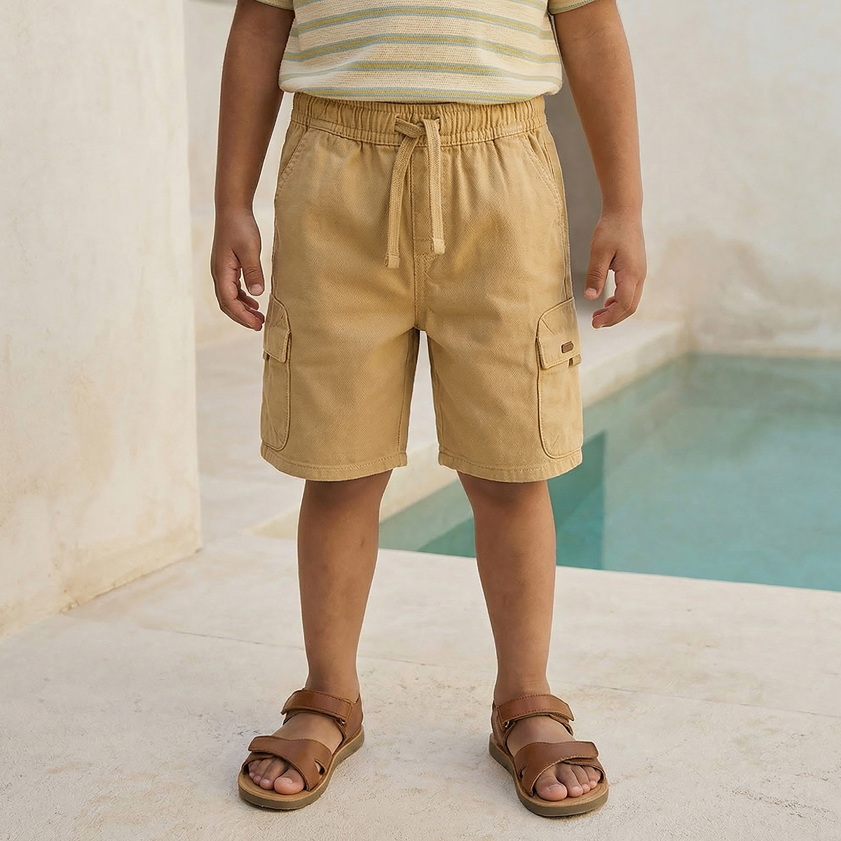 شورت طول الركبة برباط خصر مع جيوب من إليجو-boys-clothing-bottoms-shorts-image-5