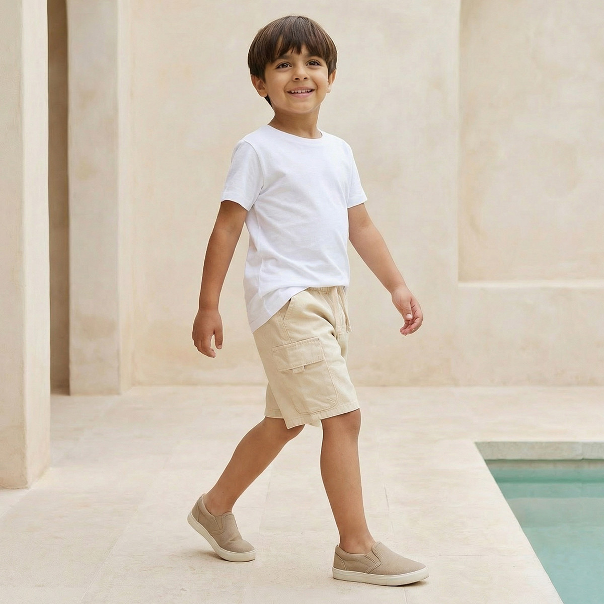 شورت طول الركبة برباط خصر مع جيوب من إليجو-boys-clothing-bottoms-shorts-image-1