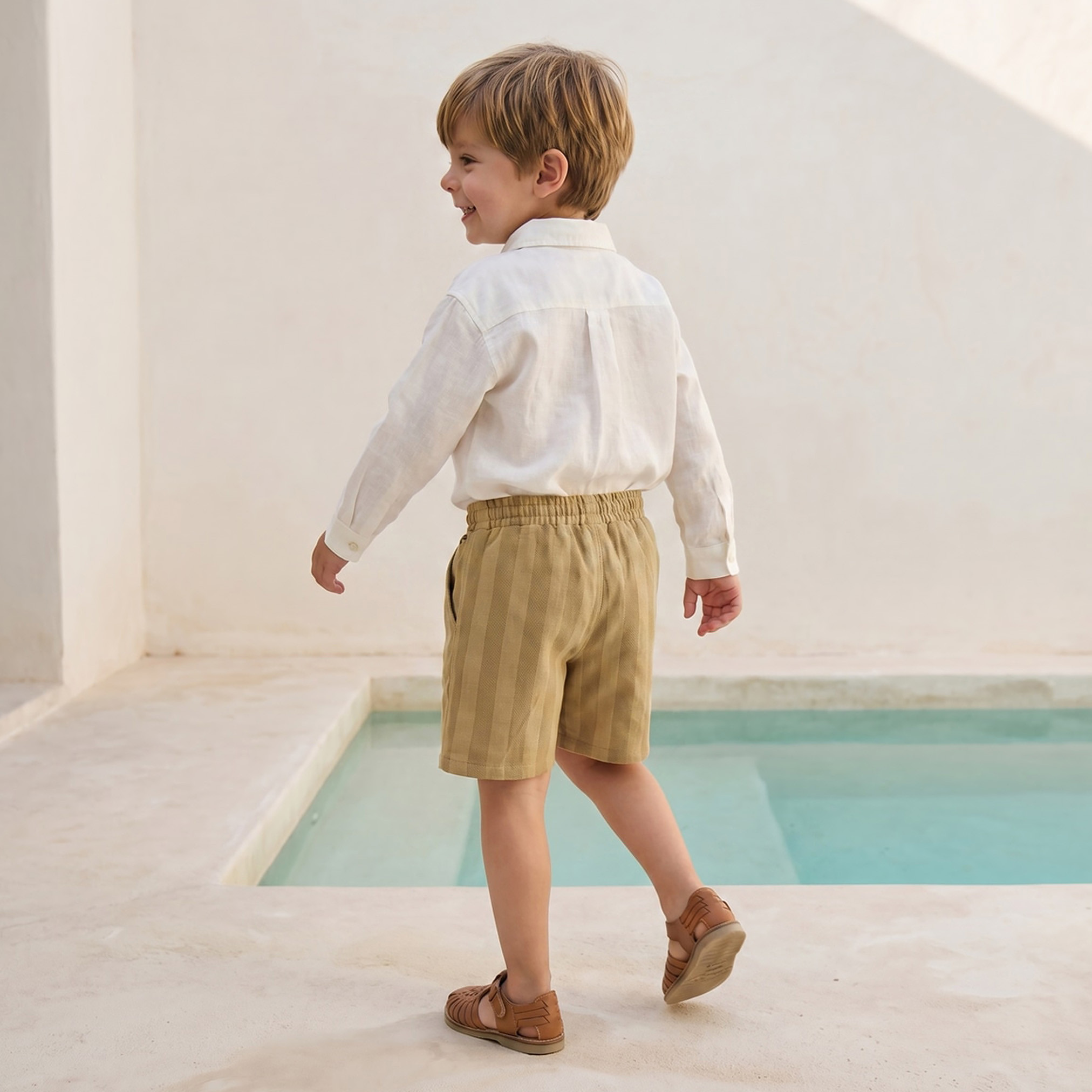 Eligo Knee-Length Elasticated Drawstring Waist Shorts with Pockets-boys-clothing-bottoms-shorts-image-3