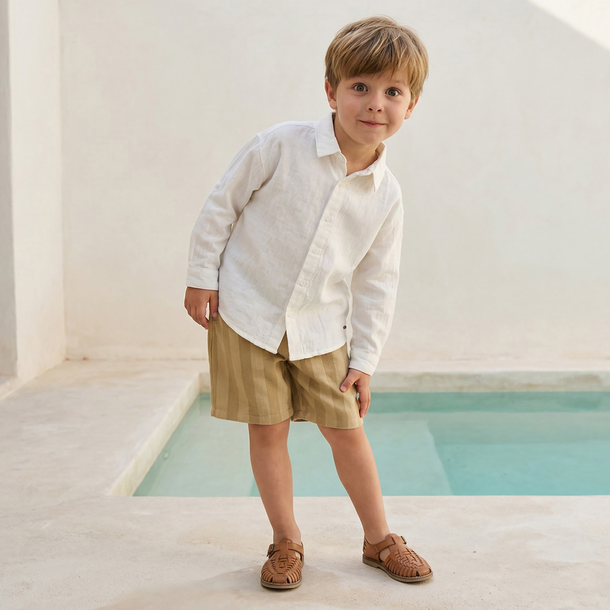 Eligo Knee-Length Elasticated Drawstring Waist Shorts with Pockets-boys-clothing-bottoms-shorts-image-5