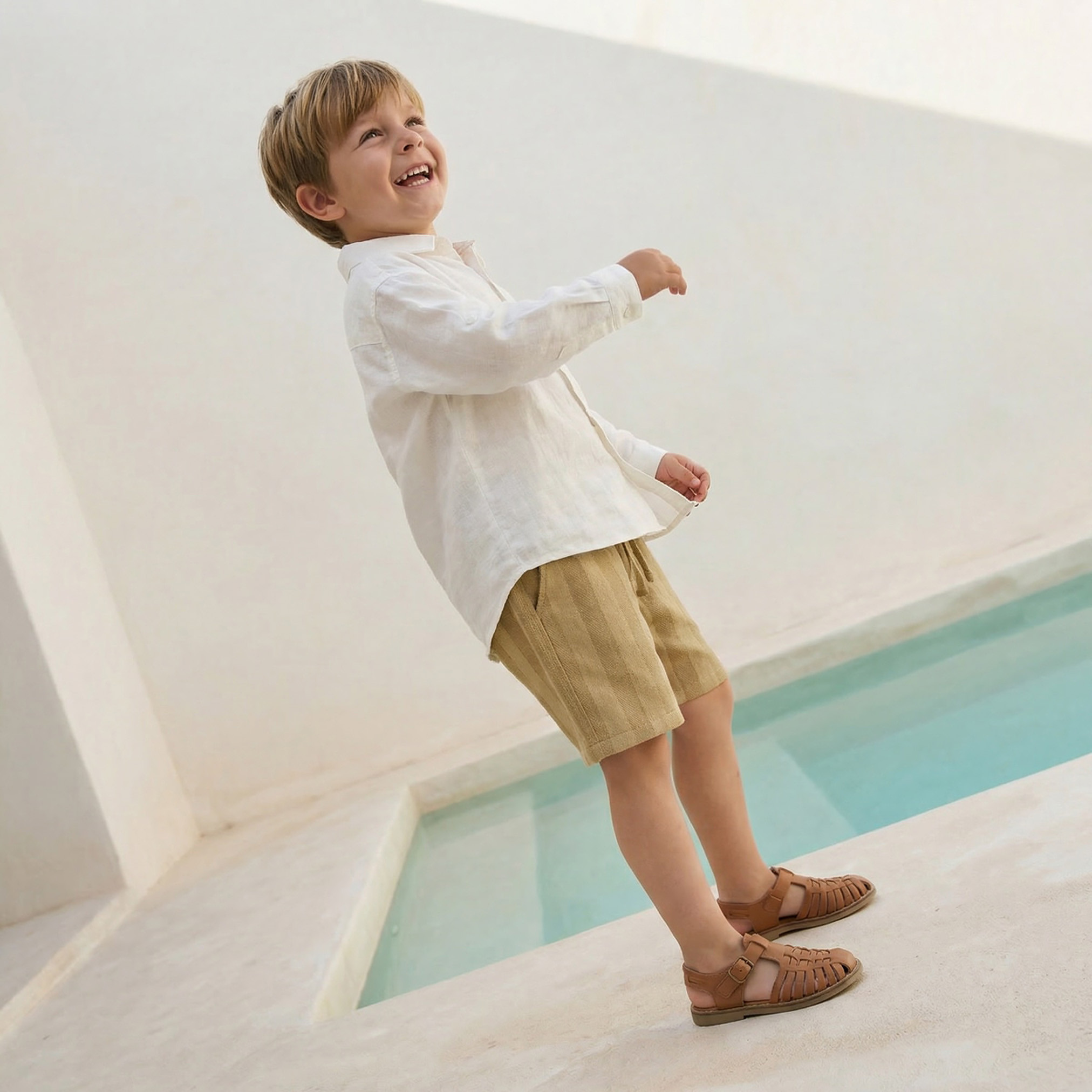 Eligo Knee-Length Elasticated Drawstring Waist Shorts with Pockets-boys-clothing-bottoms-shorts-image-6