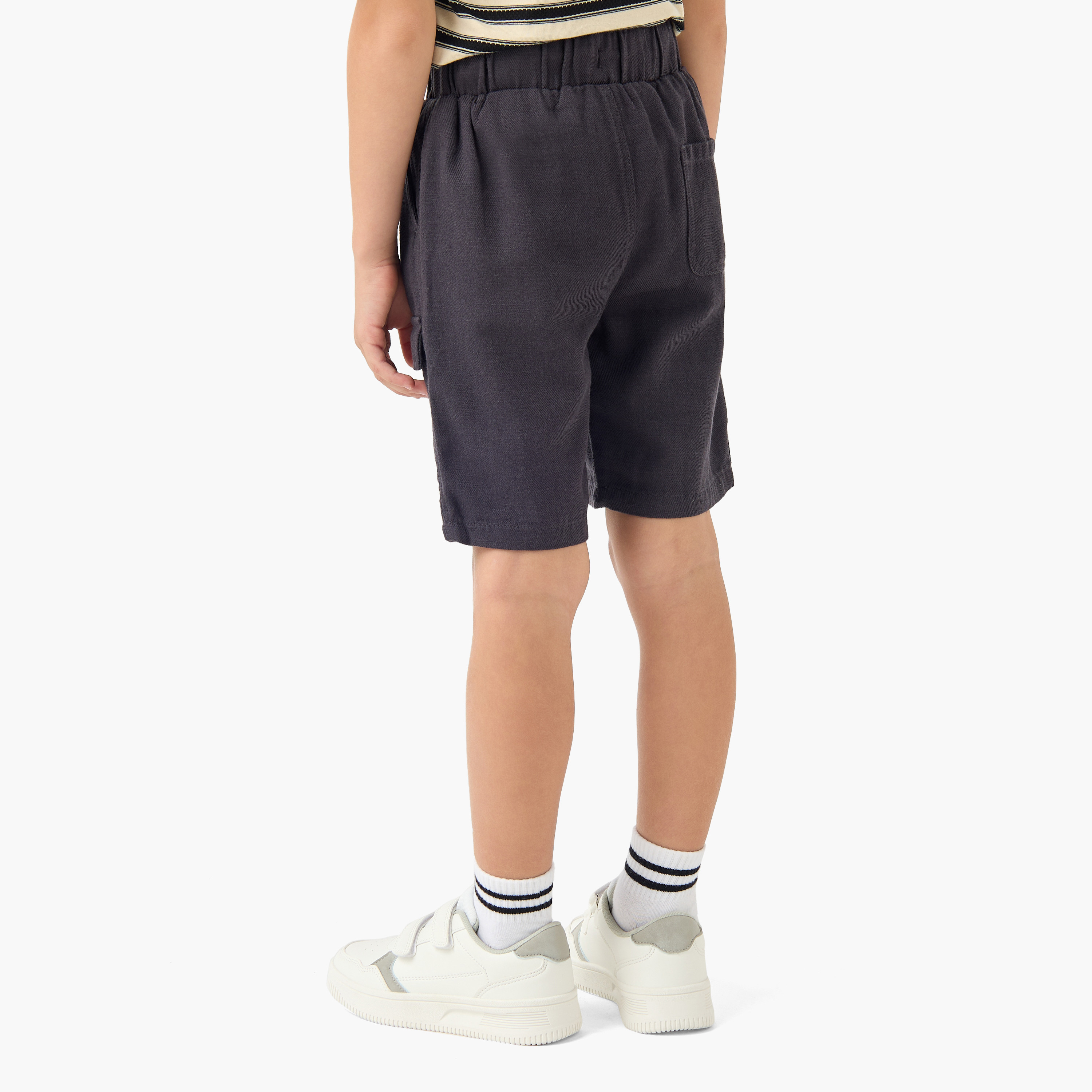 Eligo Drawstring Waist Shorts with Cargo Pockets-boys-clothing-bottoms-shorts-image-3