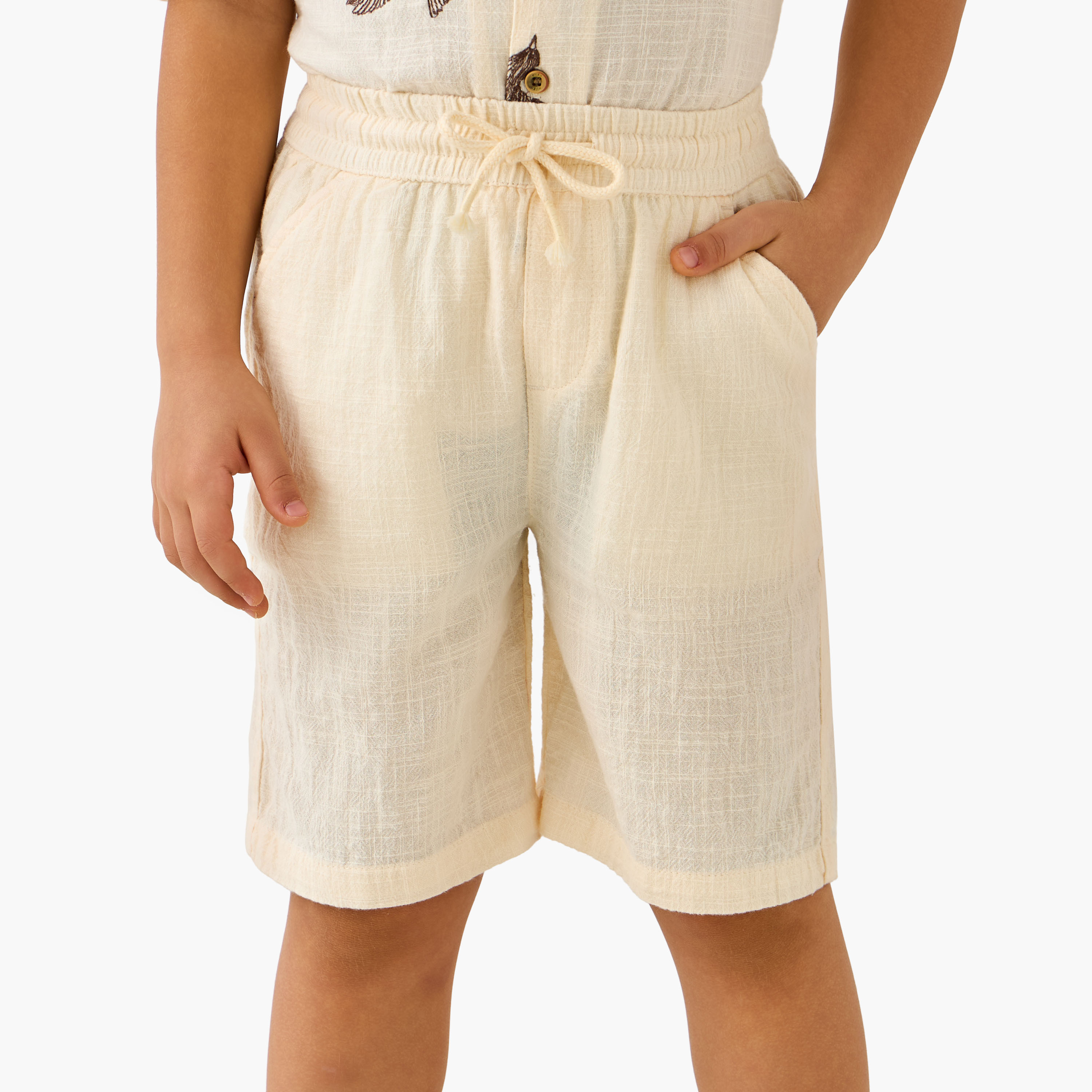 Eligo Collared Neck Short Sleeve Shirt and Shorts Set with Pockets-baby-boys-clothing-setsandcoords-image-3