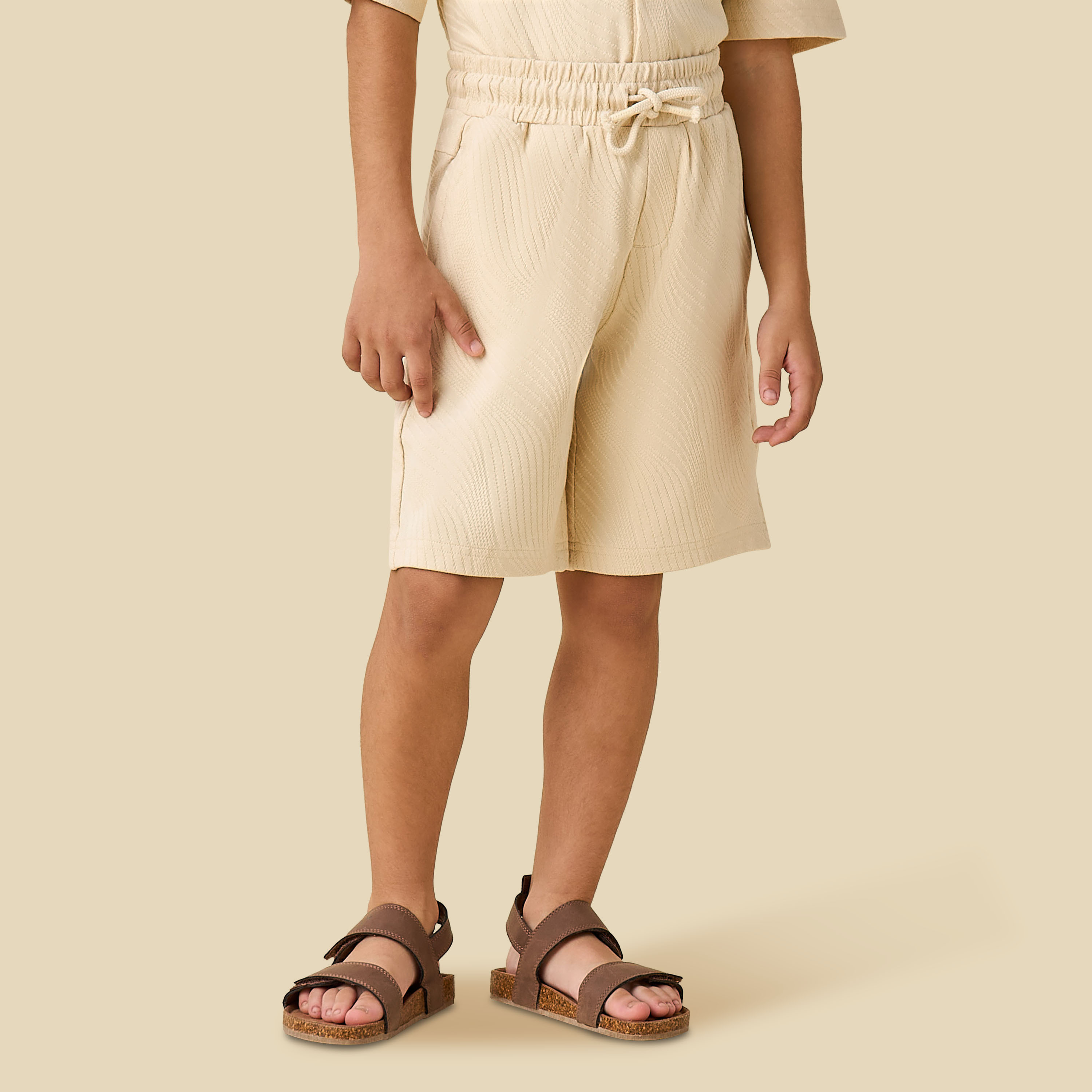 Eligo Collared Neck Short Sleeve Shirt and Shorts Set with Pockets-baby-boys-clothing-setsandcoords-image-3