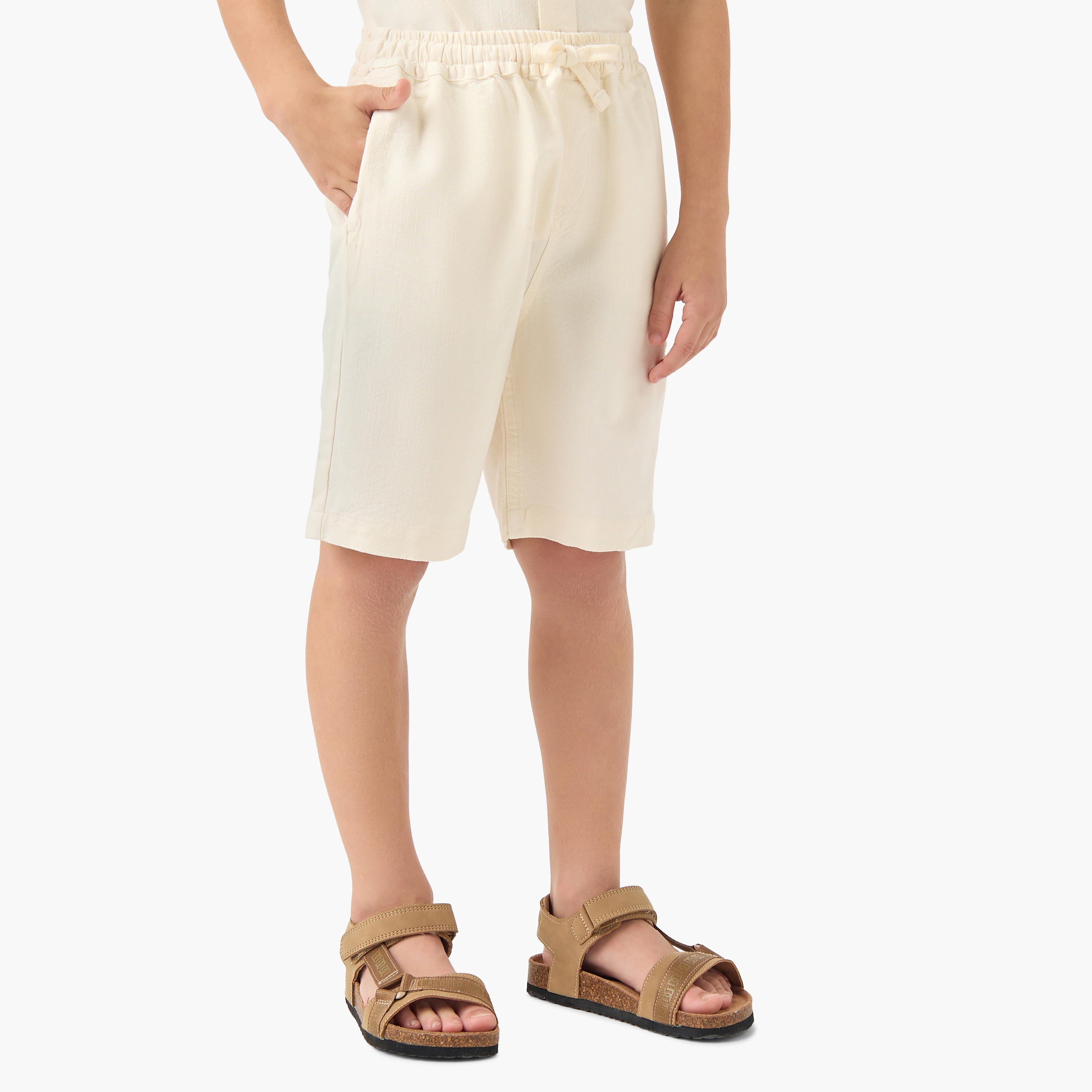 Eligo Collared Short Sleeves Shirt and Shorts Set with Embroidery-boys-clothing-setsandcoords-image-3