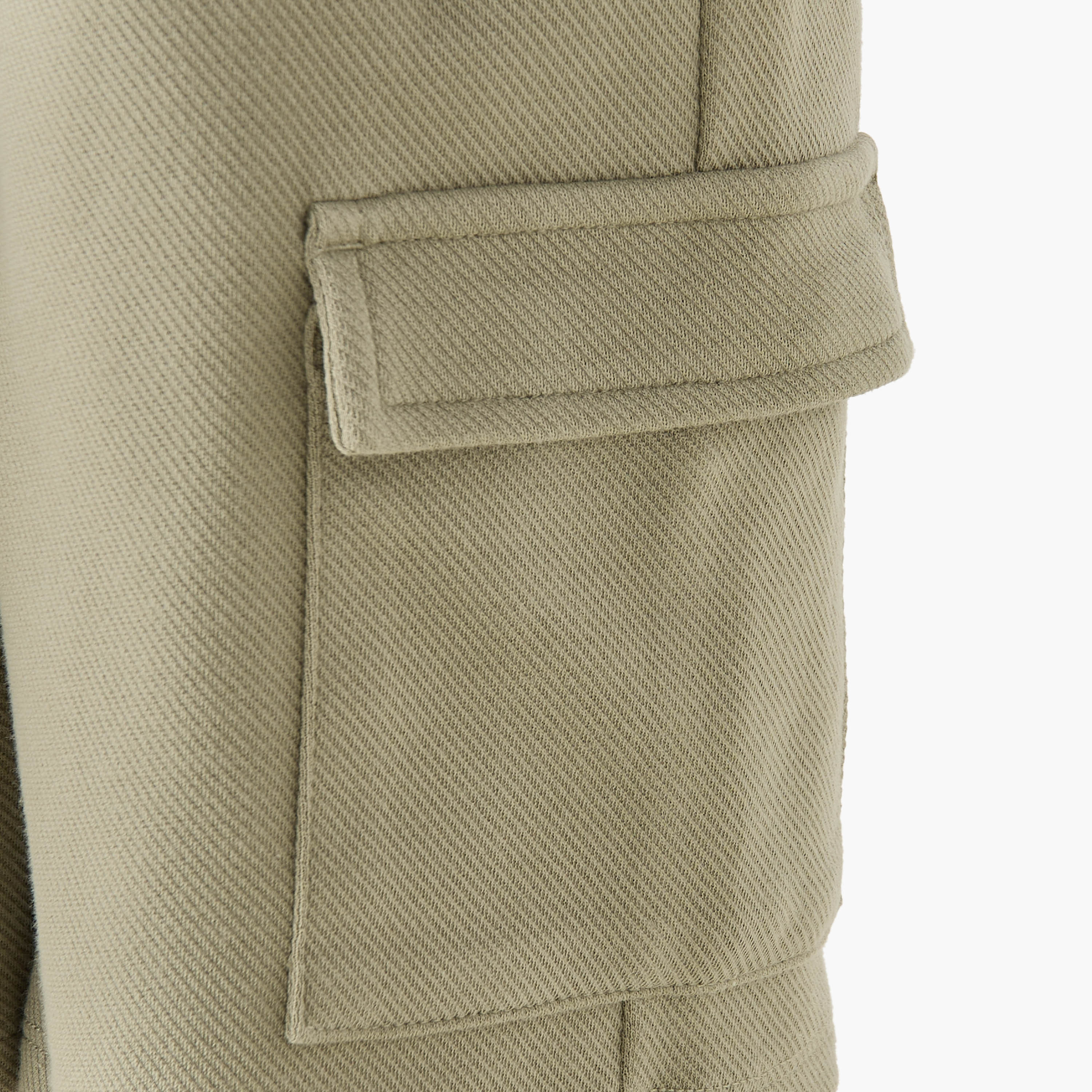 Eligo Collared Long Sleeves Shirt and Shorts Set with Cargo Pockets-boys-clothing-setsandcoords-image-6