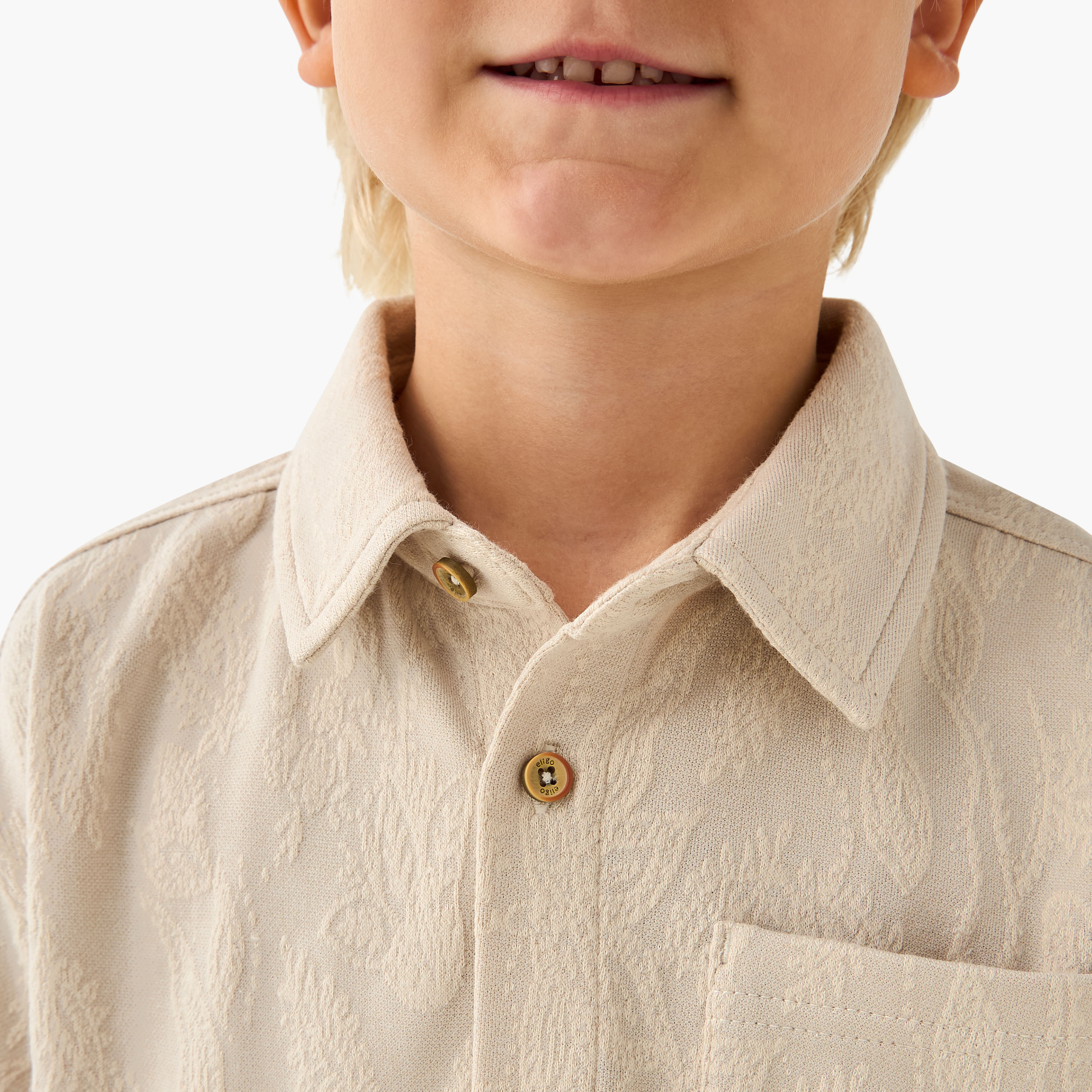 Eligo Collared Short Sleeve Shirt and Shorts Set with Pockets-boys-clothing-setsandcoords-image-5