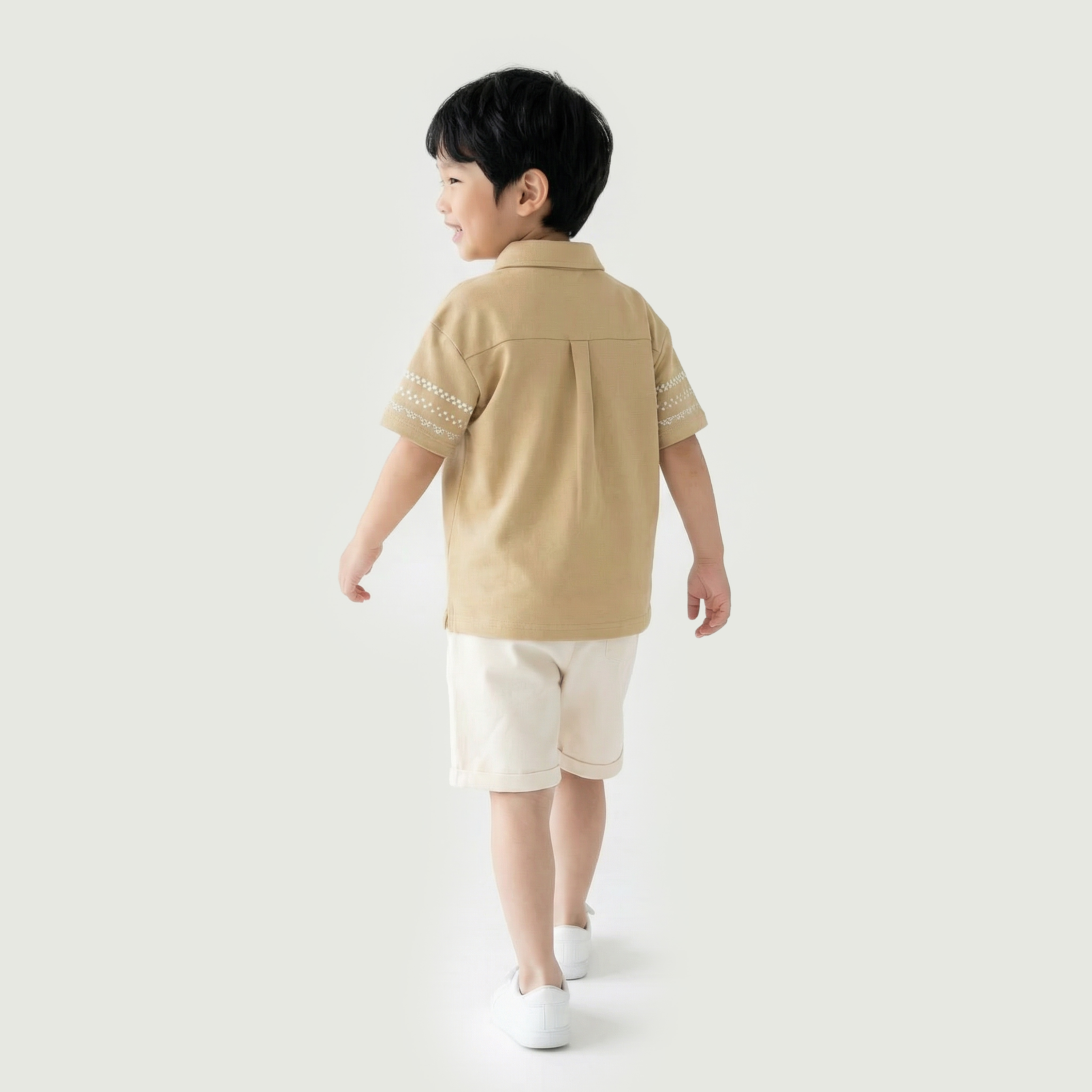 Eligo Collared Short Sleeves Shirt and Shorts Set with Embroidered Design-baby-boys-clothing-setsandcoords-image-3