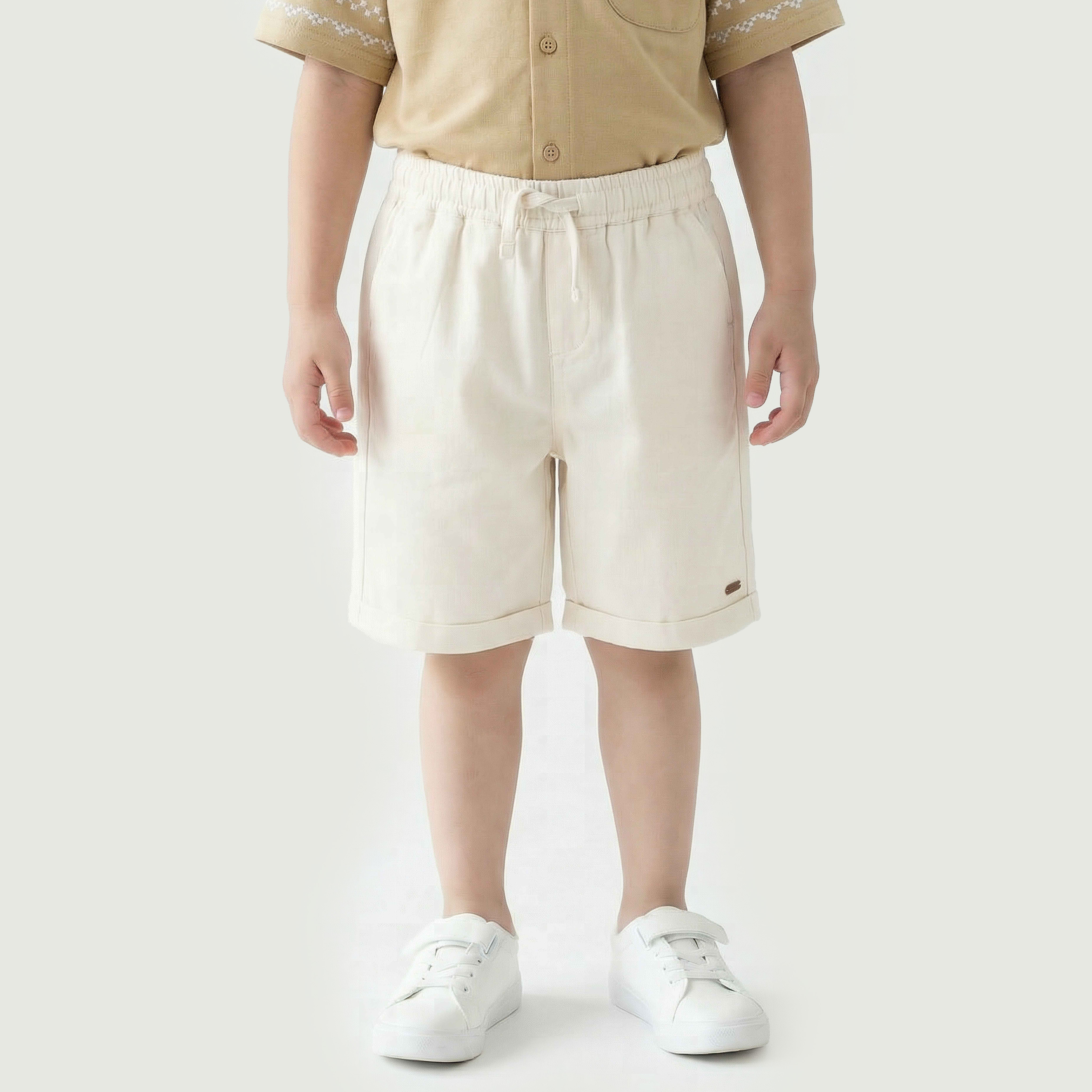 Eligo Collared Short Sleeves Shirt and Shorts Set with Embroidered Design-baby-boys-clothing-setsandcoords-image-4