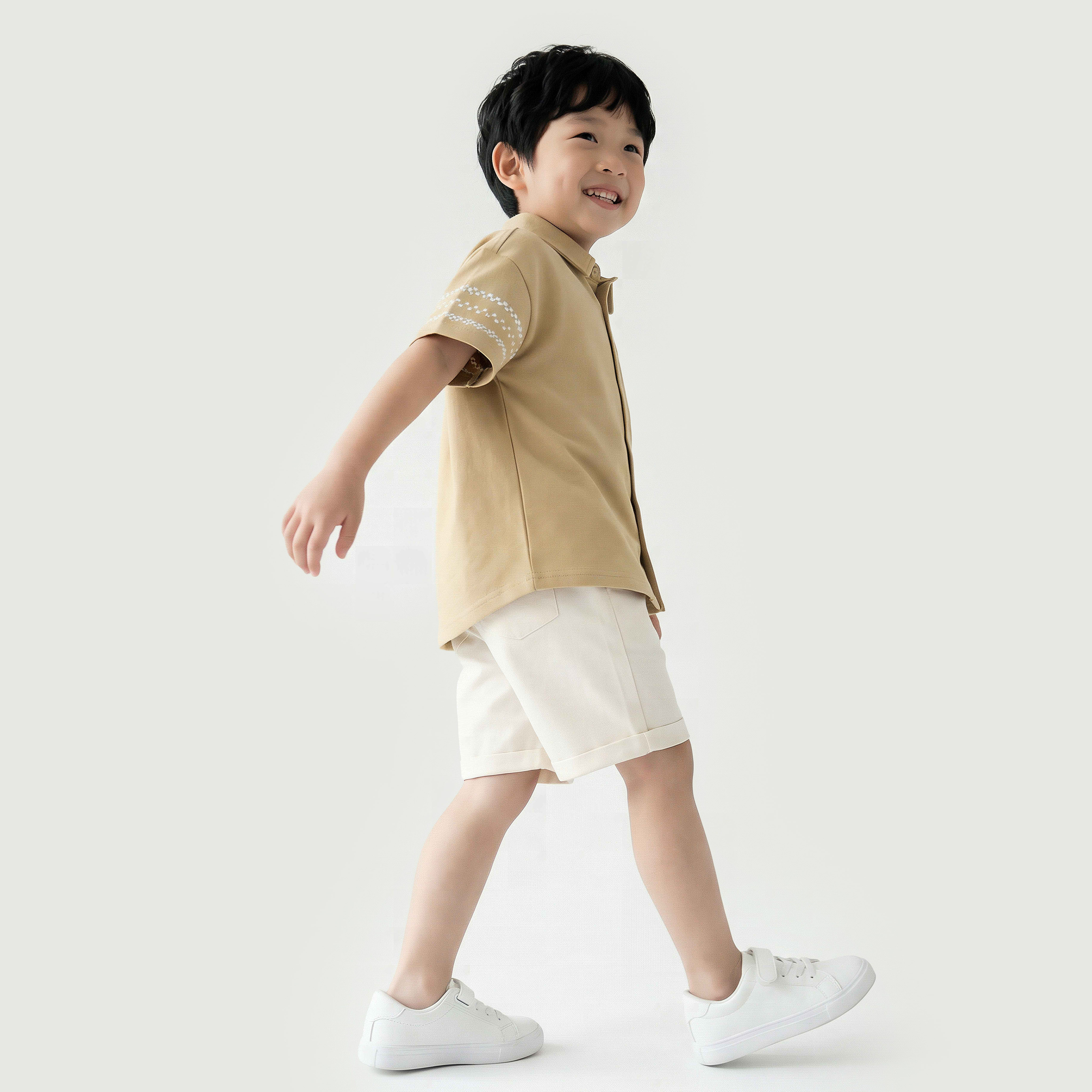 Eligo Collared Short Sleeves Shirt and Shorts Set with Embroidered Design-baby-boys-clothing-setsandcoords-image-7