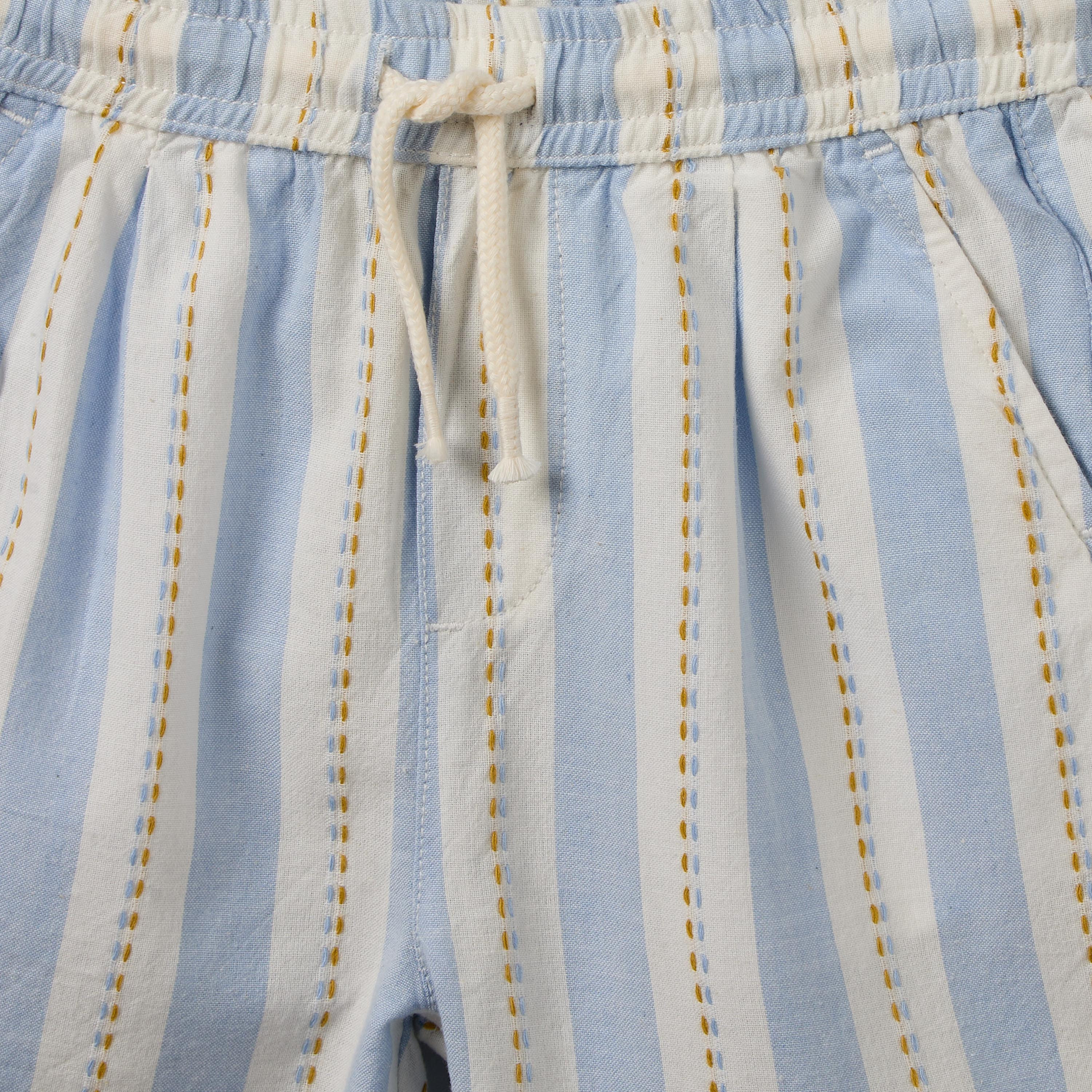 Collared Short Sleeves Shirt and Shorts Set with Stripes-baby-boys-clothing-setsandcoords-image-6