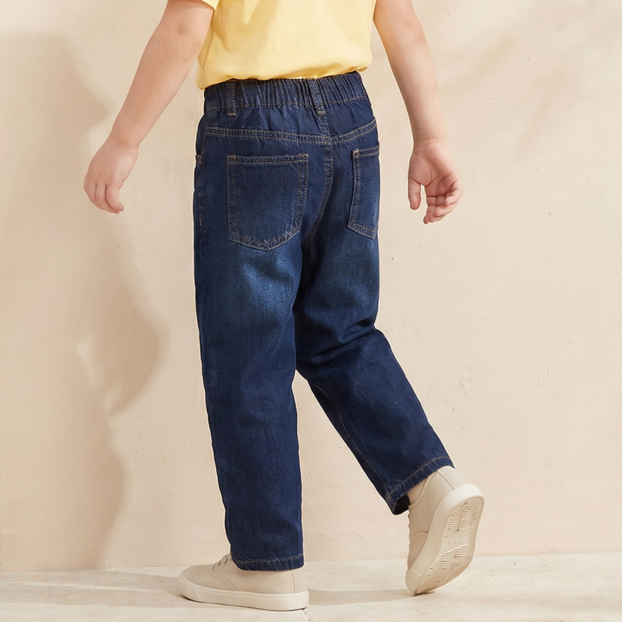 بنطلون جينز بقصة بالون مغسول متوسط وخصر شبه مطاطي من جونيورز-baby-boys-clothing-bottoms-jeans-image-3