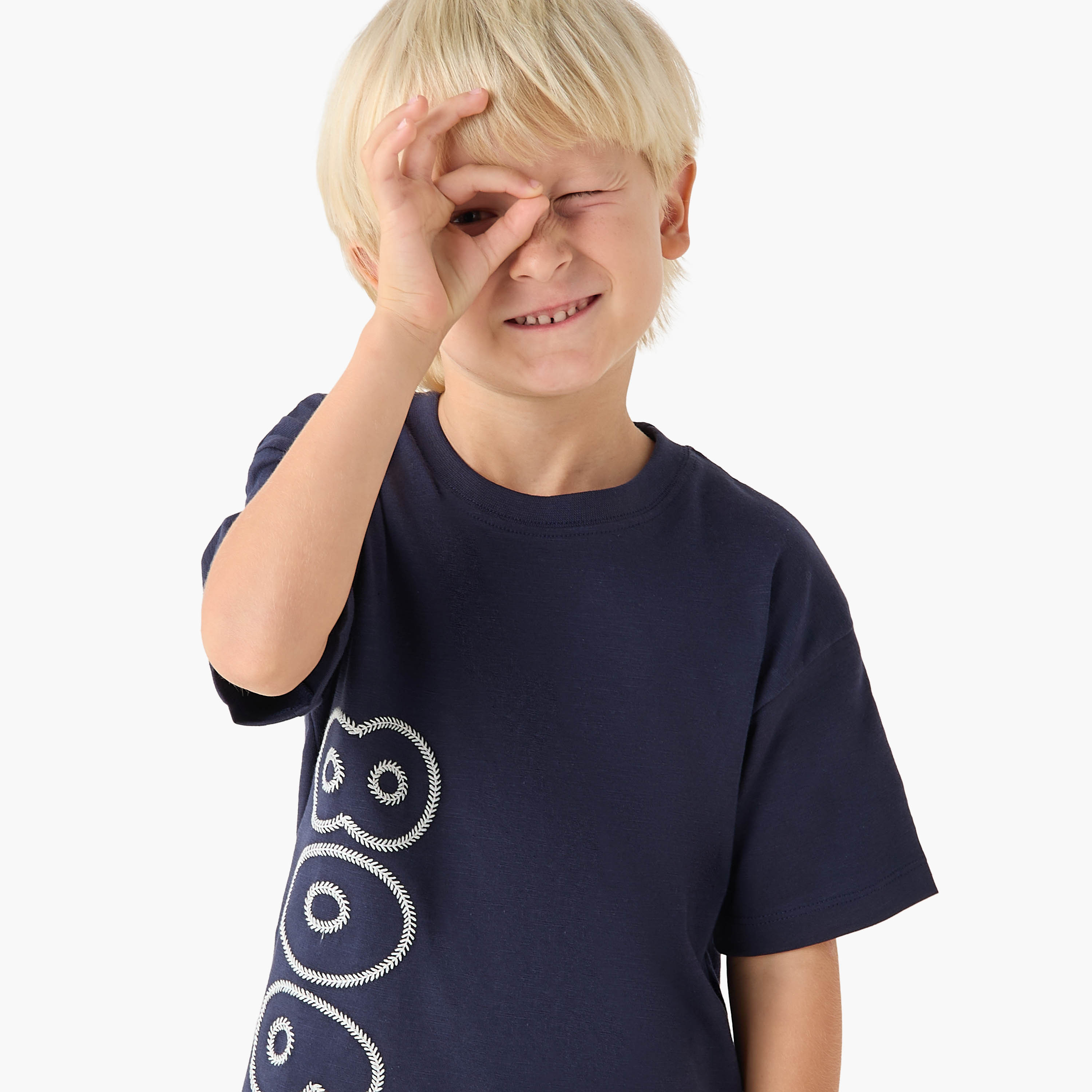 Lee Cooper Crew Neck Short Sleeves T-shirt with Embroidery-boys-clothing-tshirtsandpolos-image-4