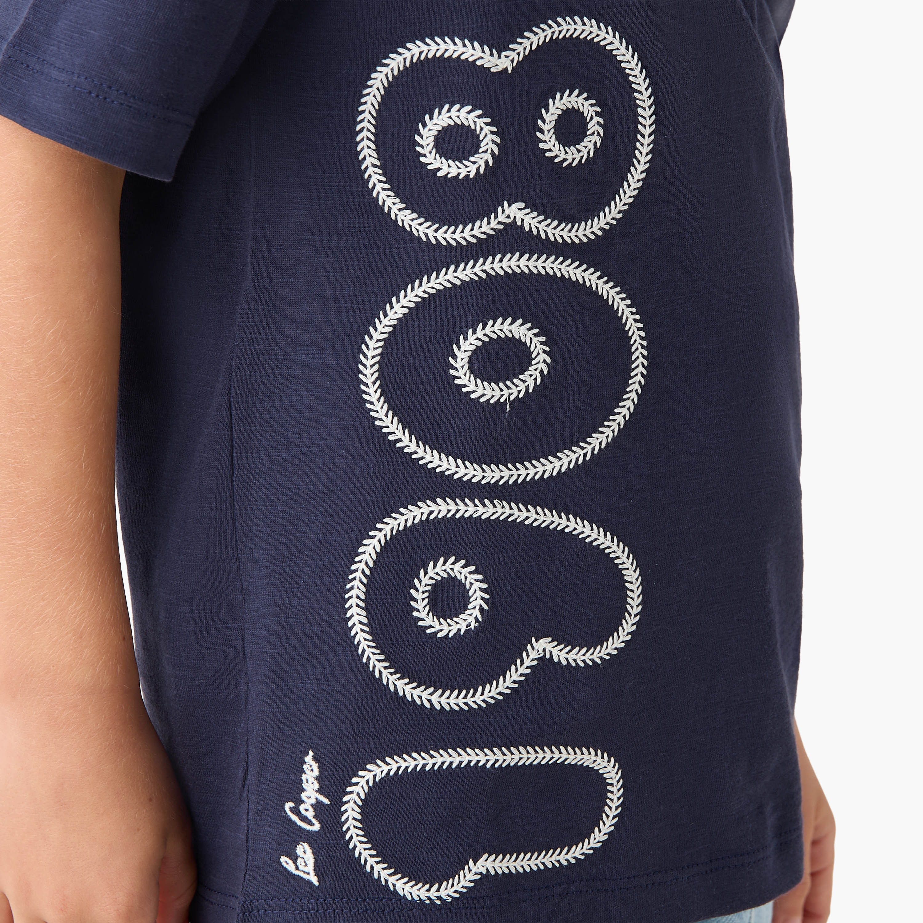 Lee Cooper Crew Neck Short Sleeves T-shirt with Embroidery-boys-clothing-tshirtsandpolos-image-5