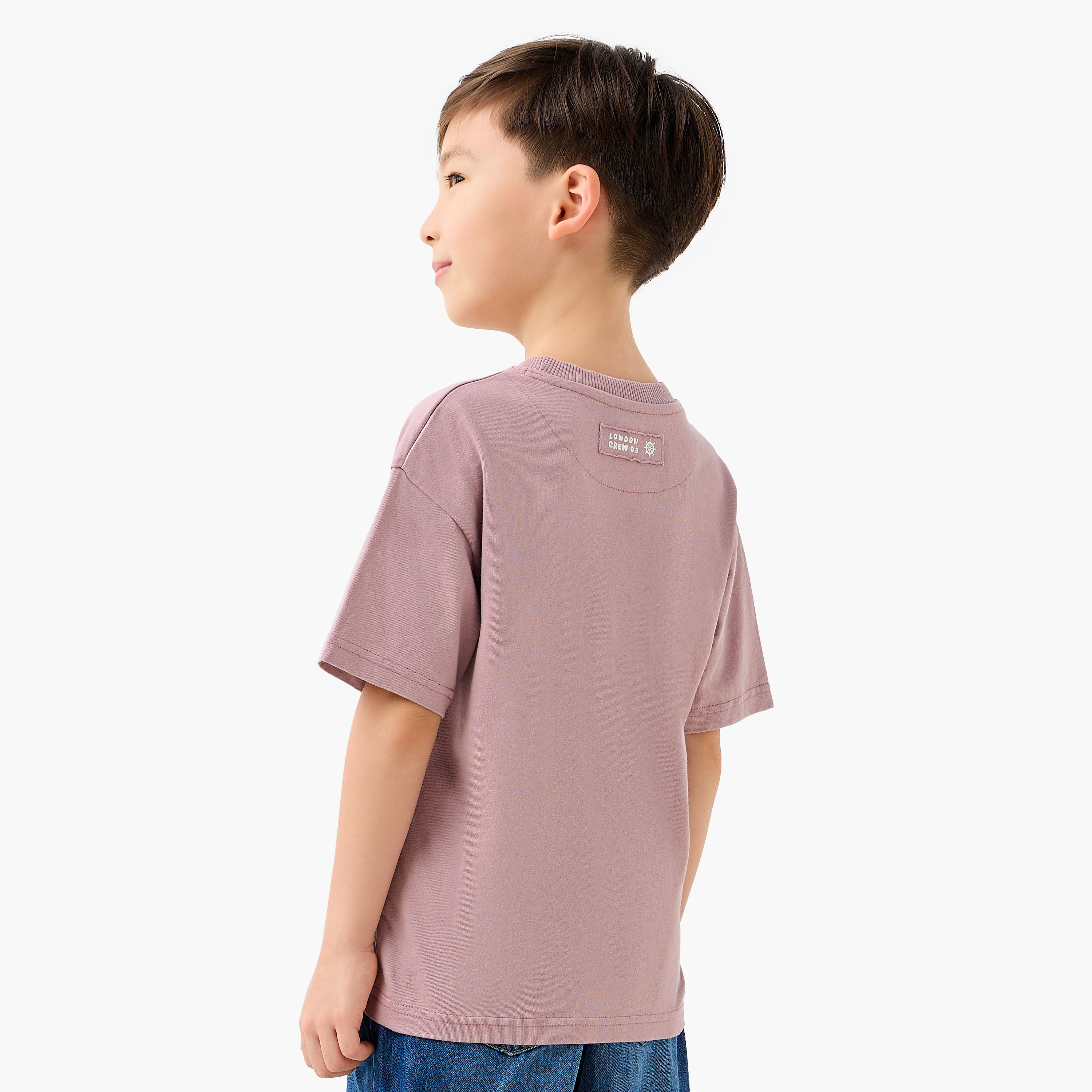 Lee Cooper Boys Crew Neck T-shirt with Graphic Print - Cotton - Short Sleeves-boys-clothing-tshirtsandpolos-image-3