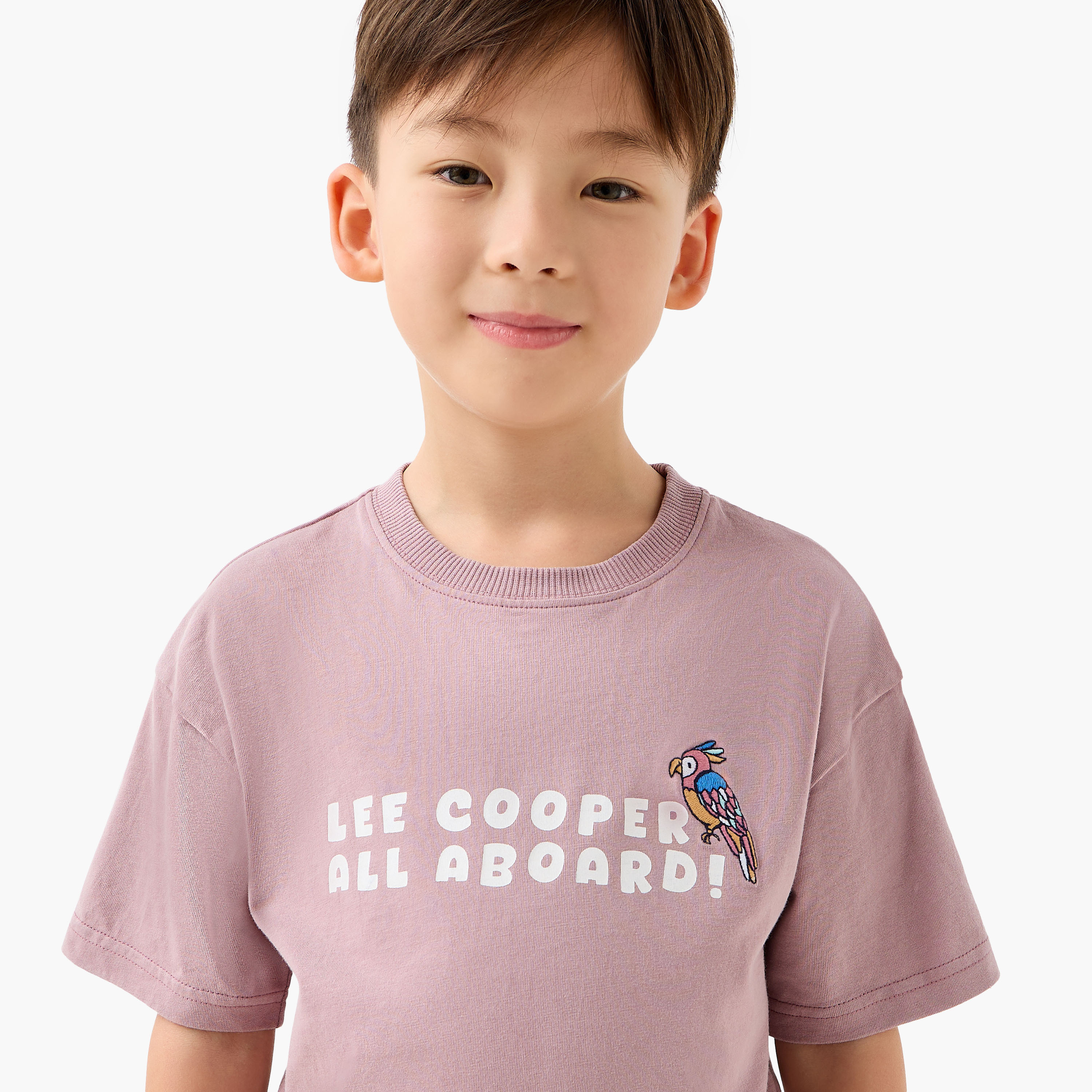 Lee Cooper Boys Crew Neck T-shirt with Graphic Print - Cotton - Short Sleeves-boys-clothing-tshirtsandpolos-image-4