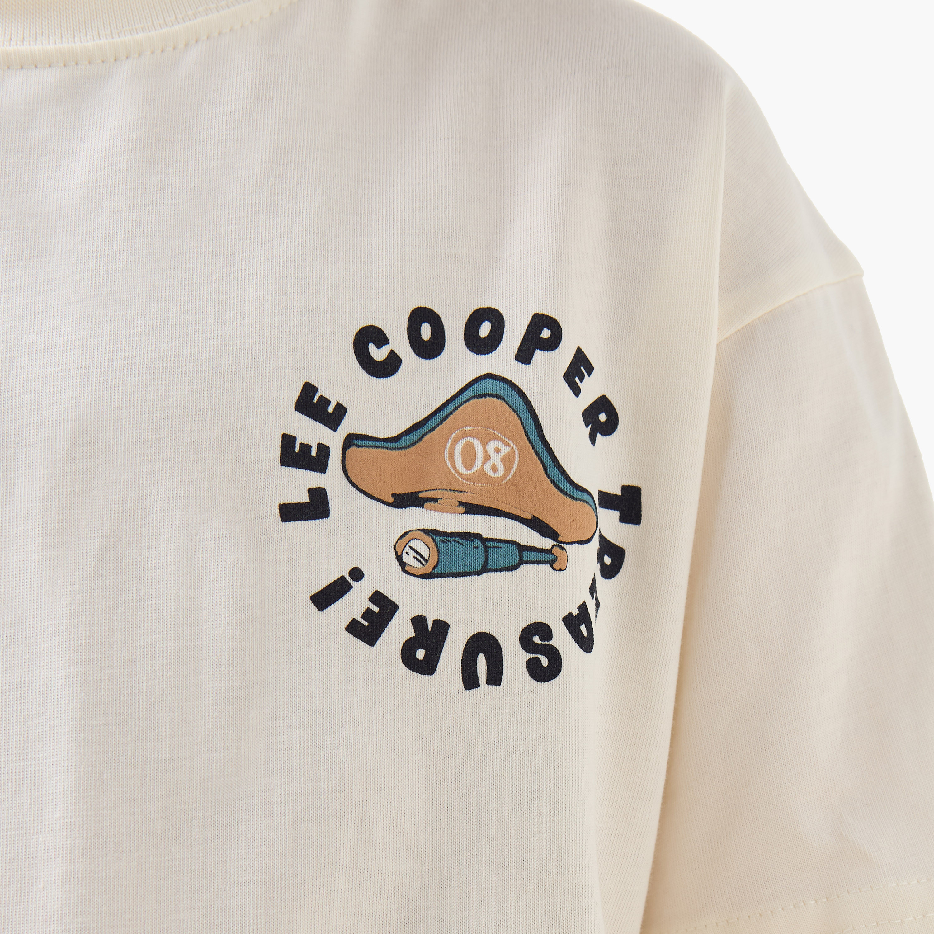 Lee Cooper Crew Neck Short Sleeves T-shirt with Graphic Print-boys-clothing-tshirtsandpolos-image-5